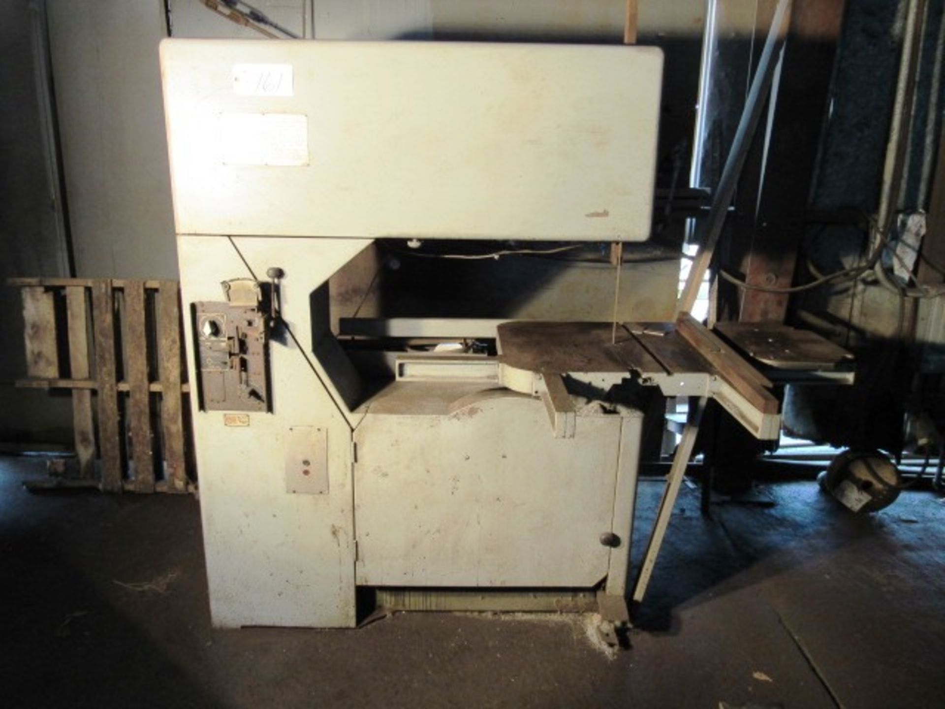 Grob NS36 Vertical Bandsaw with 24'' Tilt Table, Weld Attachment, sn:1245
