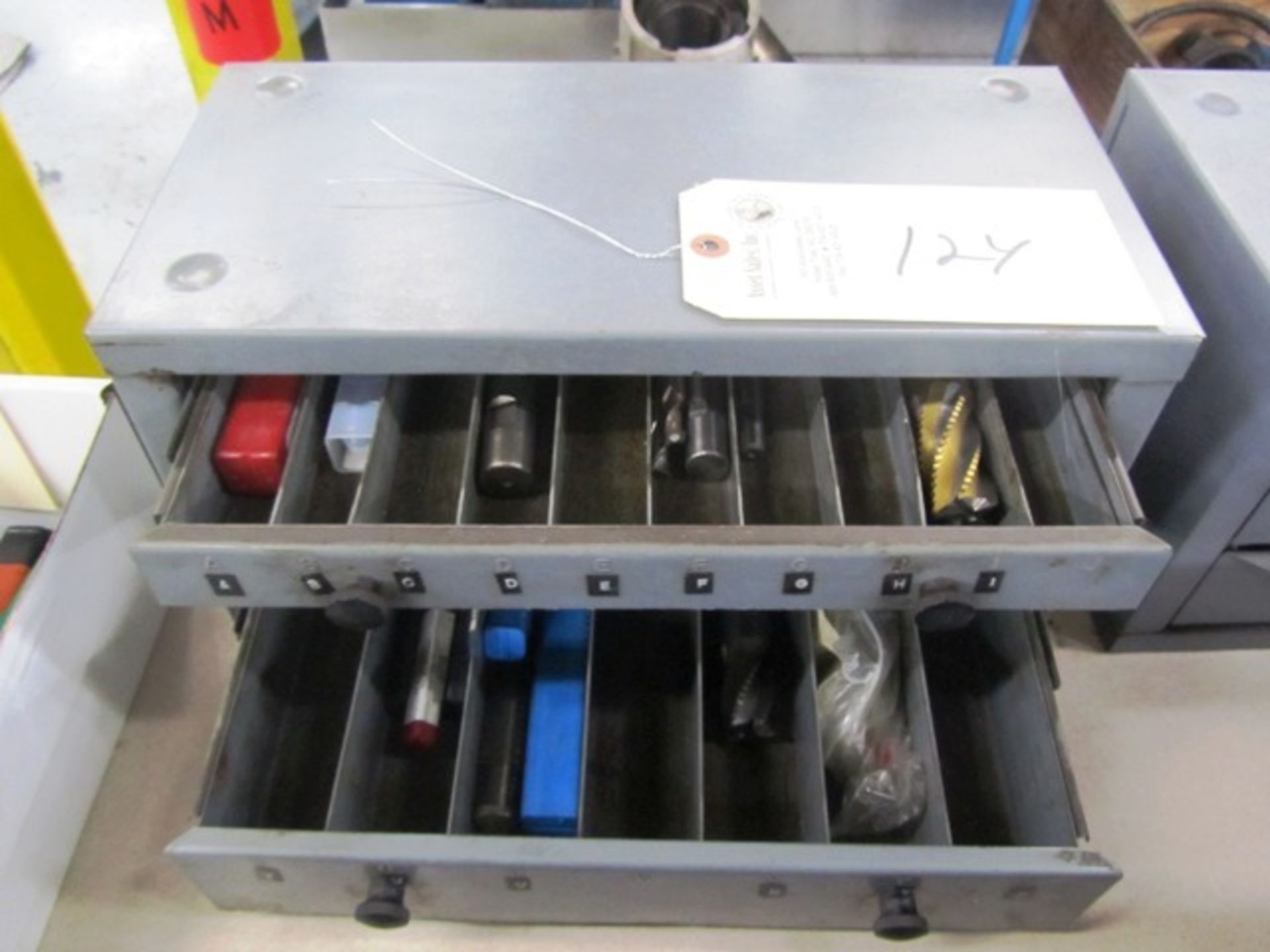 3 Drawer Index Toolbox with End Mills