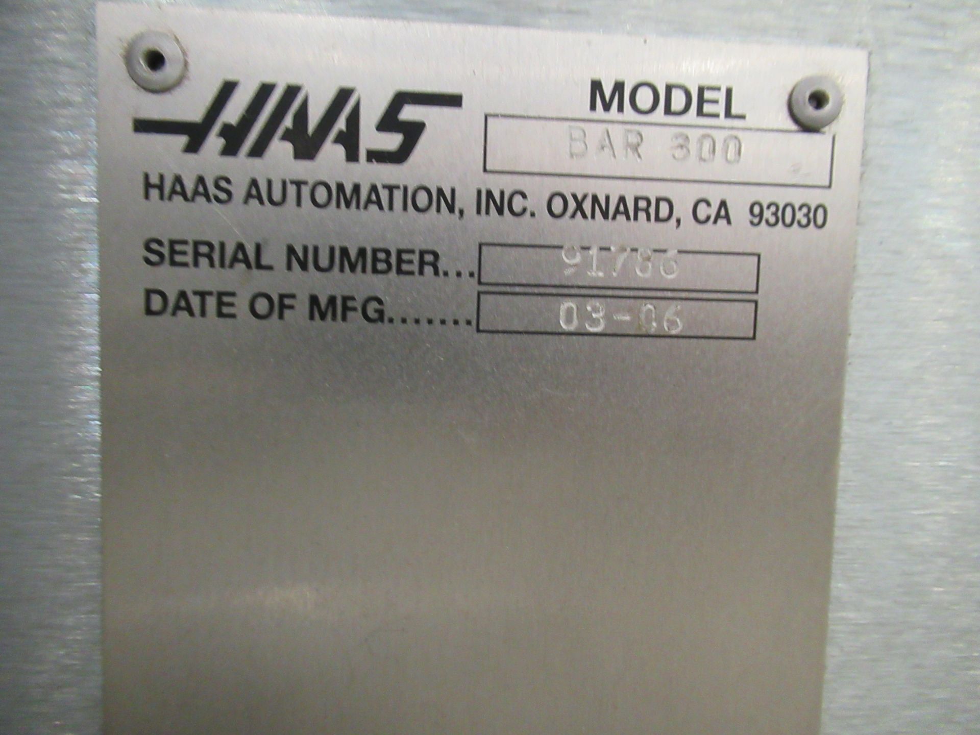 Haas Servo 300 Magazine Barfeed - Image 3 of 4