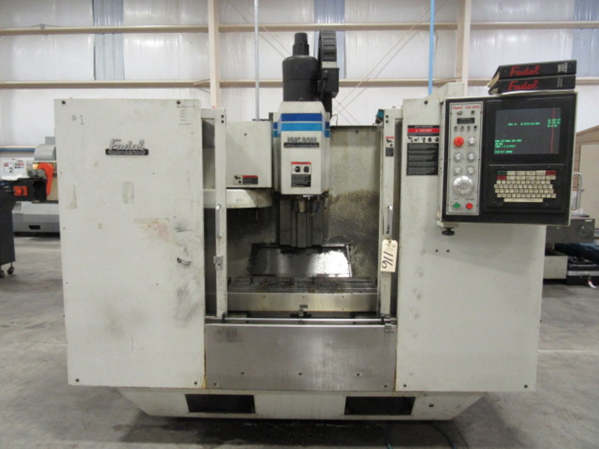 Fadal VMC3016 CNC Vertical Machining Center with #40 Taper Spindle, 39'' x 16'' Table, 30'' X- - Image 2 of 5