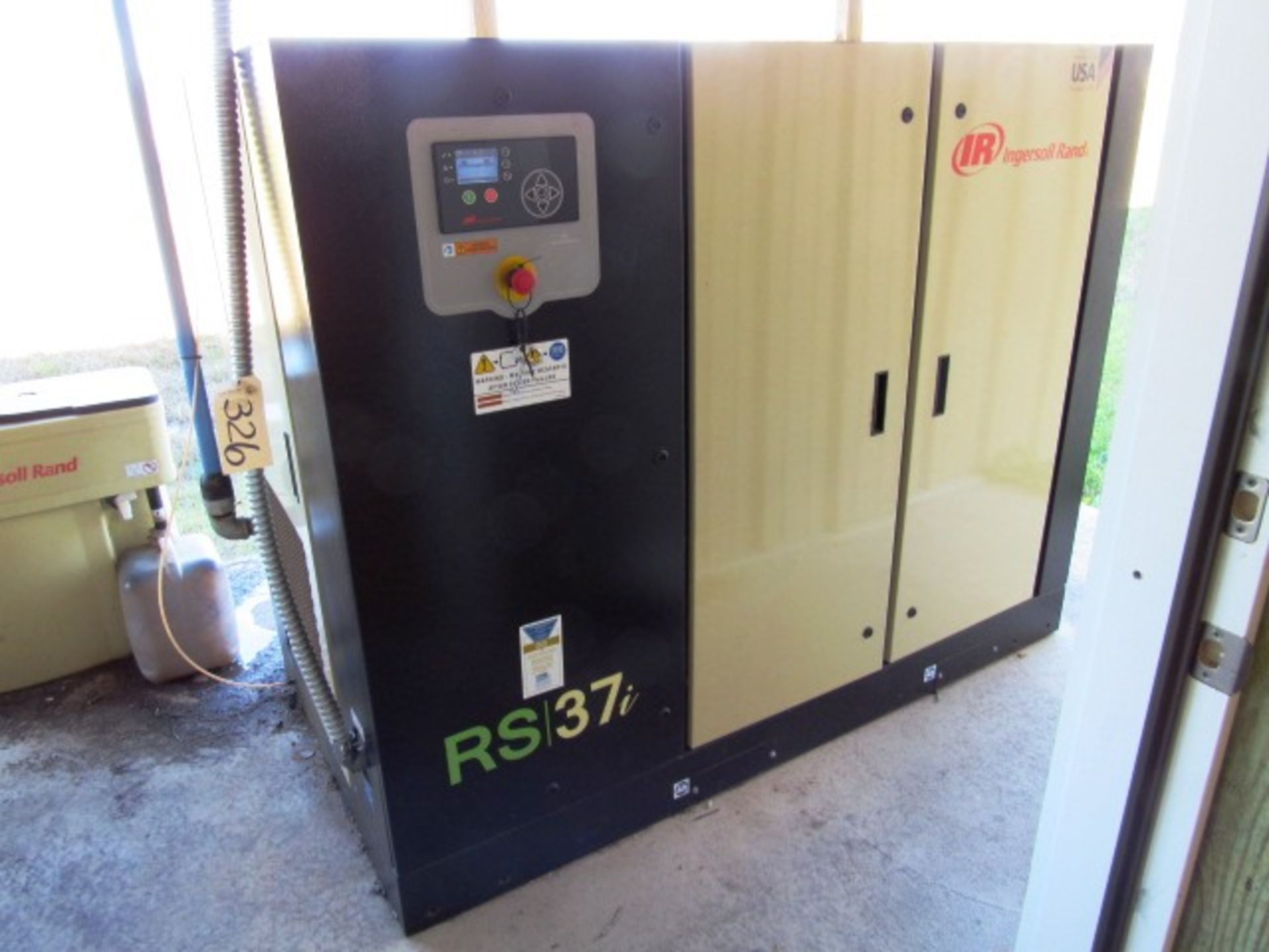 Ingersoll Rand Model RS/37i 50HP Rotary Screw Air Compressor with PLC Control, 7,500 Hours, sn: