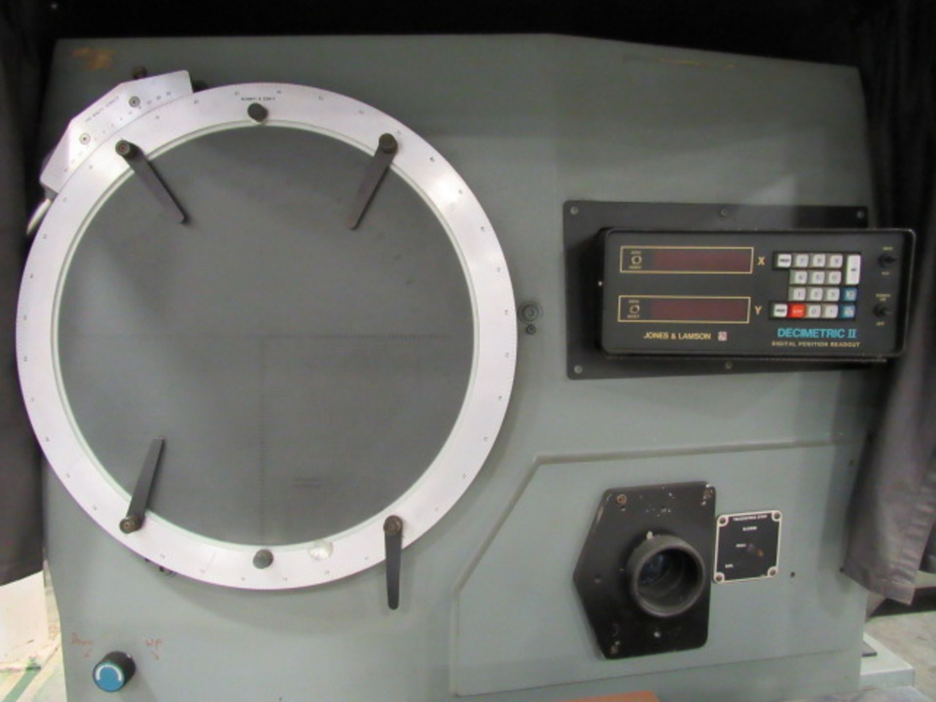 Jones & Lamson Model EPIC 20'' Optical Comparator with Power Feed Table, Decimetric II Digital - Image 3 of 7