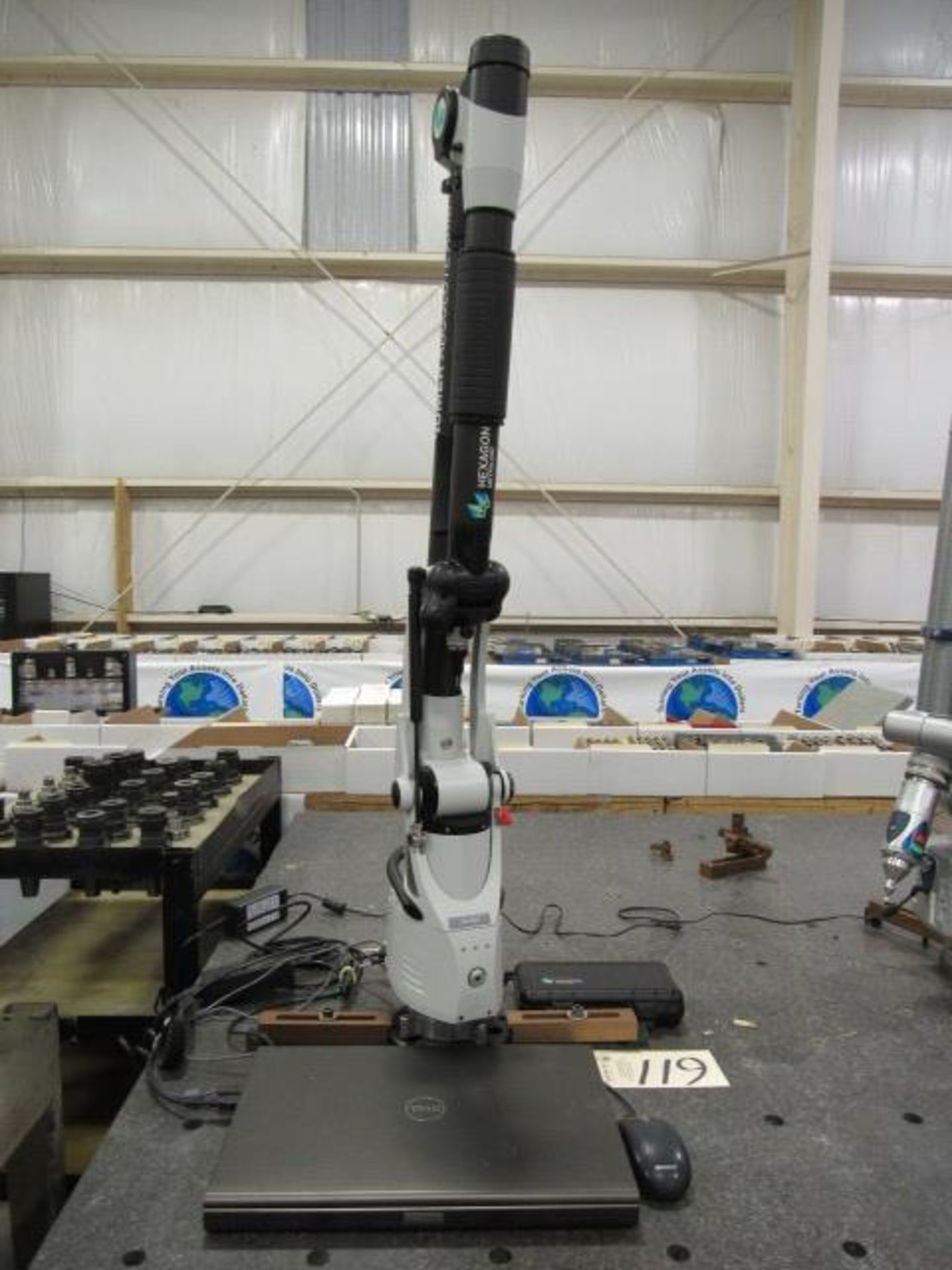 Romer Absolute Arm Model RA-7525-4 Portable Inspection Machine with Operating Laptop Computer, sn: - Image 3 of 7