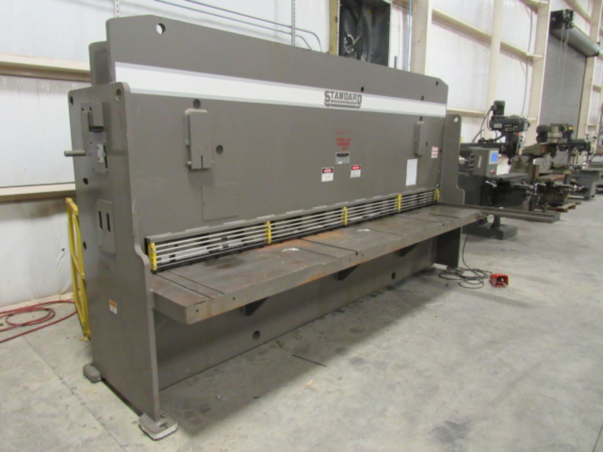 Standard Model AS205-12 12' x 1/4'' Hydraulic Plate Shear with PLC Control & Backgauge, Remote - Image 3 of 6