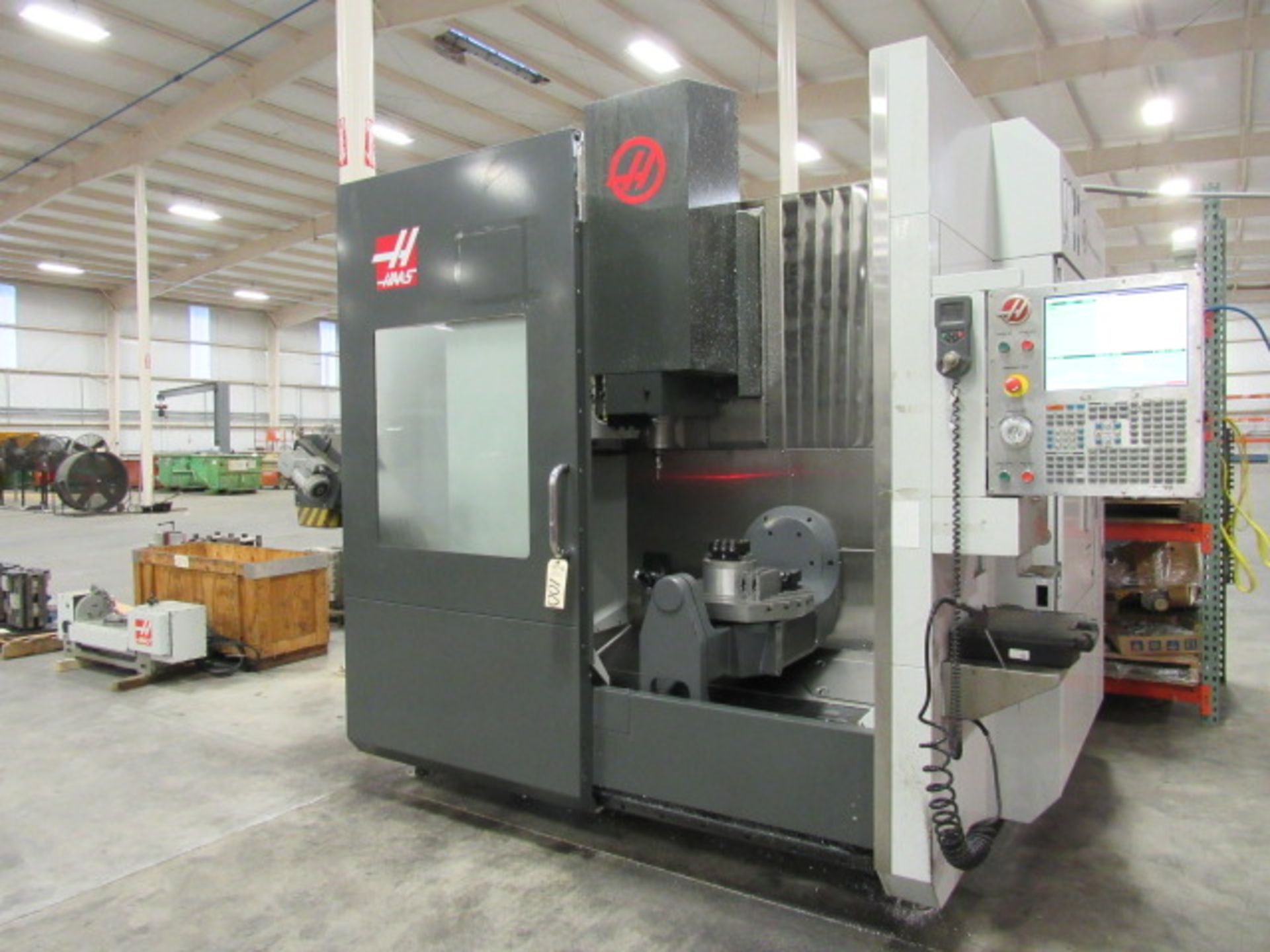 Haas UMC750 5-Axis CNC Vertical Machining Center with 19.7'' Diameter Rotary Trunnion Table, #40 - Image 3 of 6