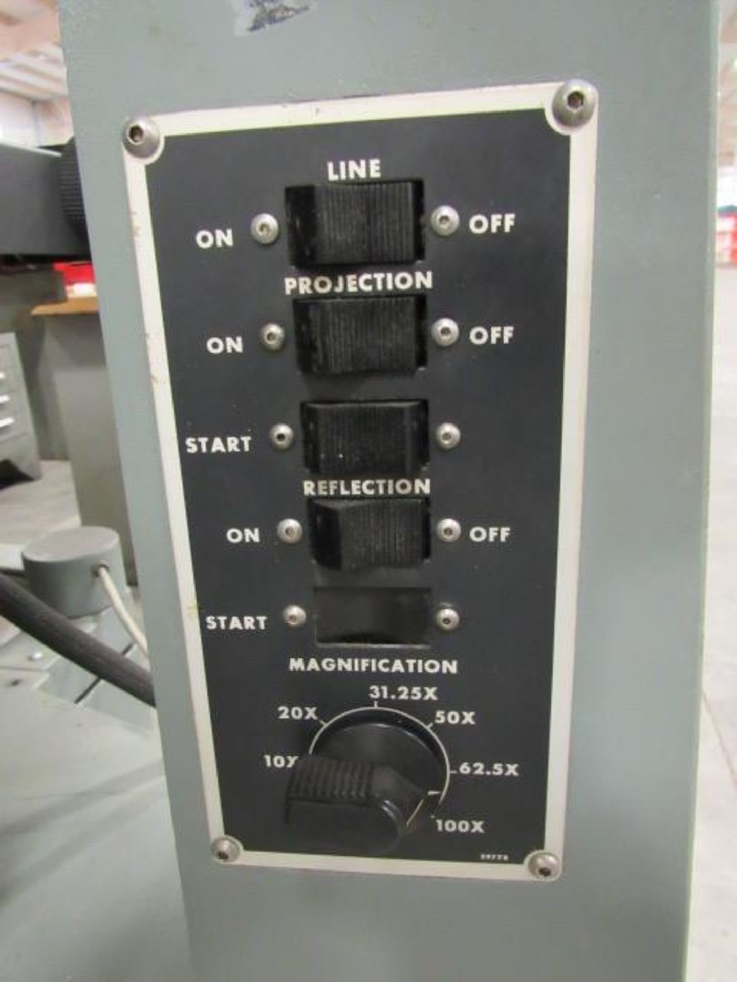 Jones & Lamson Model EPIC 20'' Optical Comparator with Power Feed Table, Decimetric II Digital - Image 4 of 7