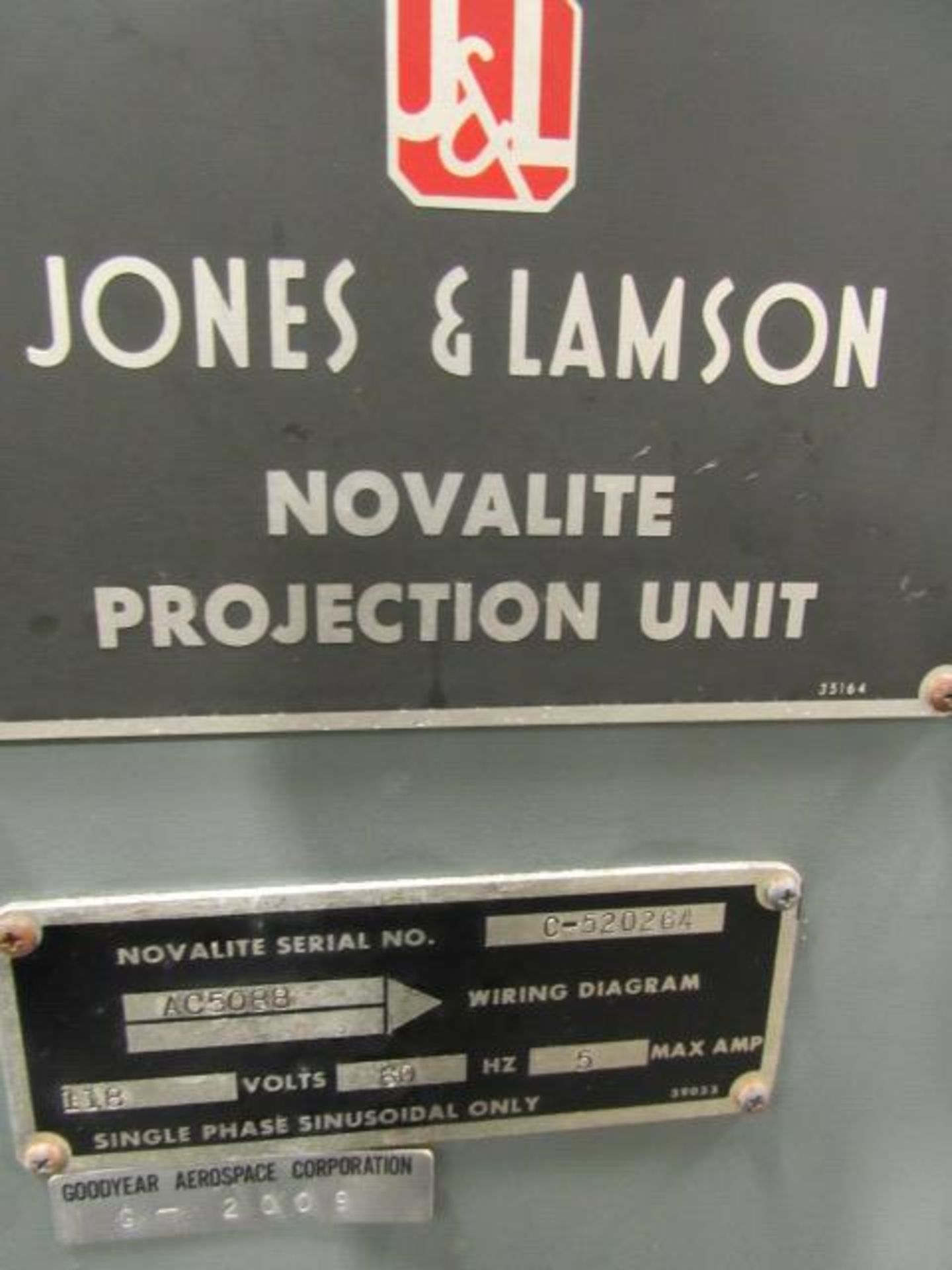 Jones & Lamson Model EPIC 20'' Optical Comparator with Power Feed Table, Decimetric II Digital - Image 6 of 7