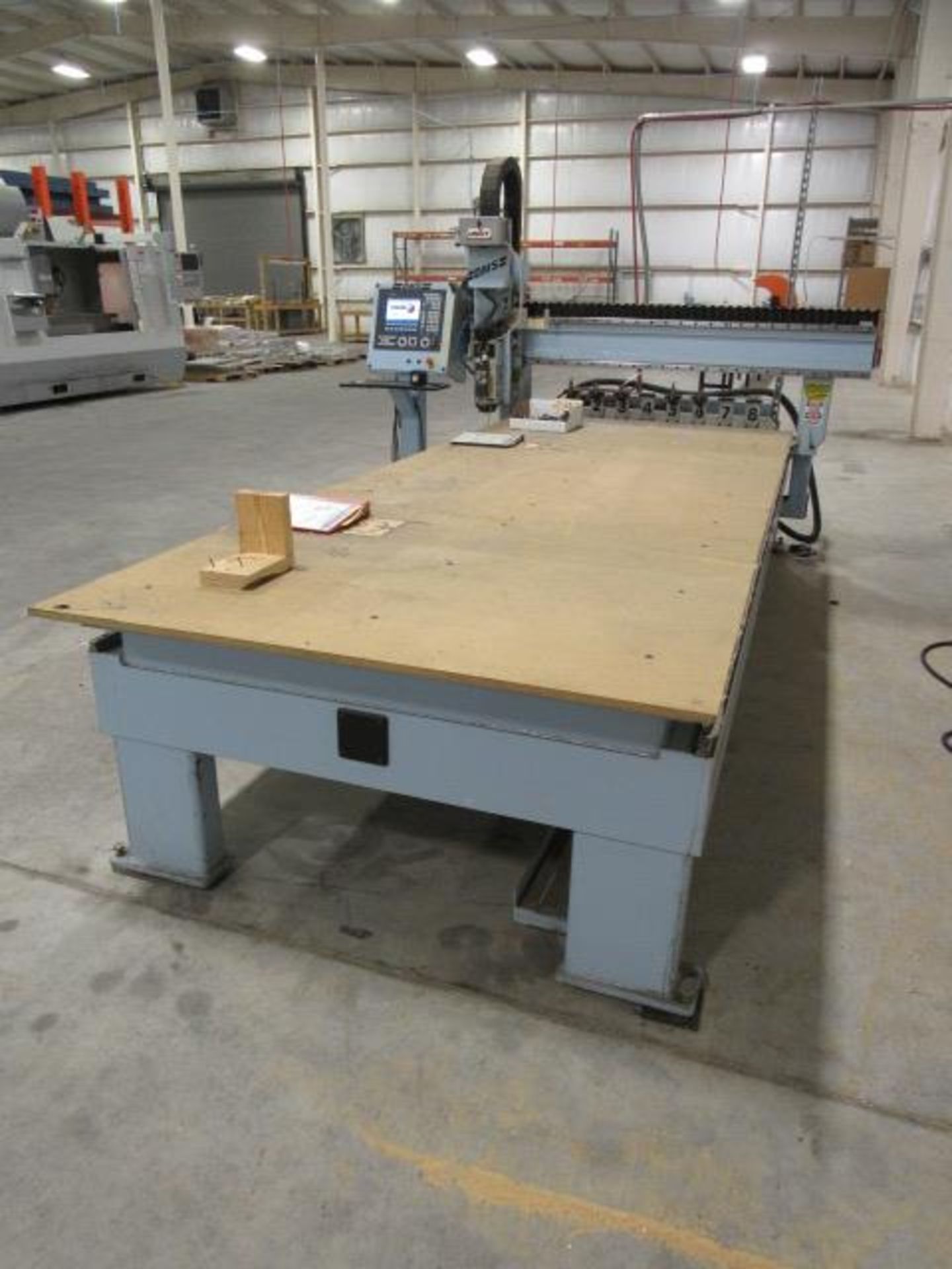 DMS Model 3B5i-5-12-10SCXLXX 5' x 12' CNC Gantry Router with 5' x 12' Table, 8 Position ATC, High - Image 2 of 6