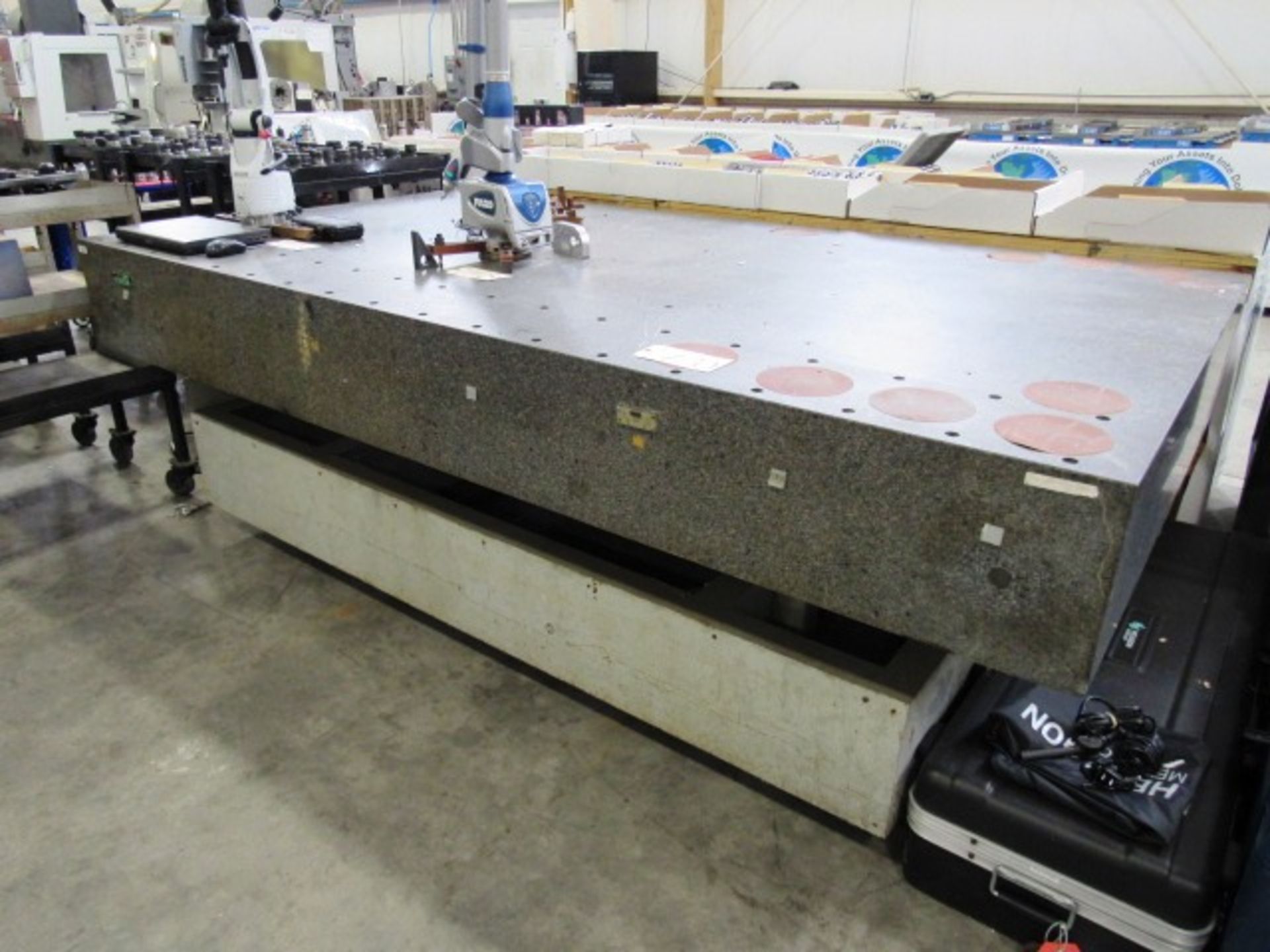 12''H x 59''D x 108''W Granite Surface Plate with Stand