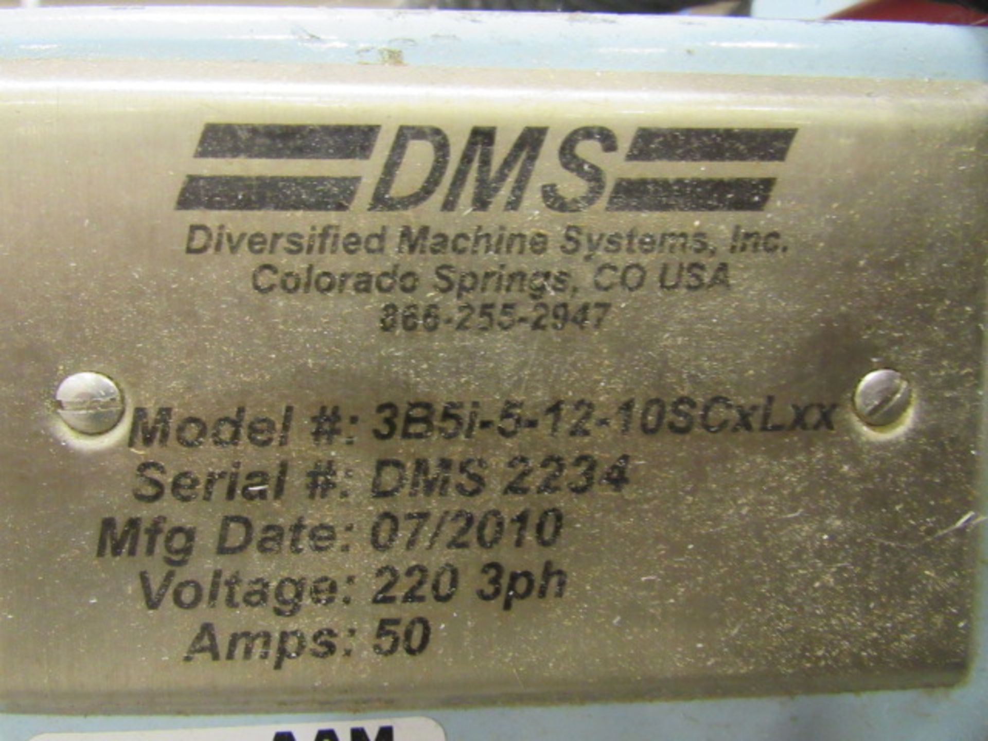 DMS Model 3B5i-5-12-10SCXLXX 5' x 12' CNC Gantry Router with 5' x 12' Table, 8 Position ATC, High - Image 6 of 6