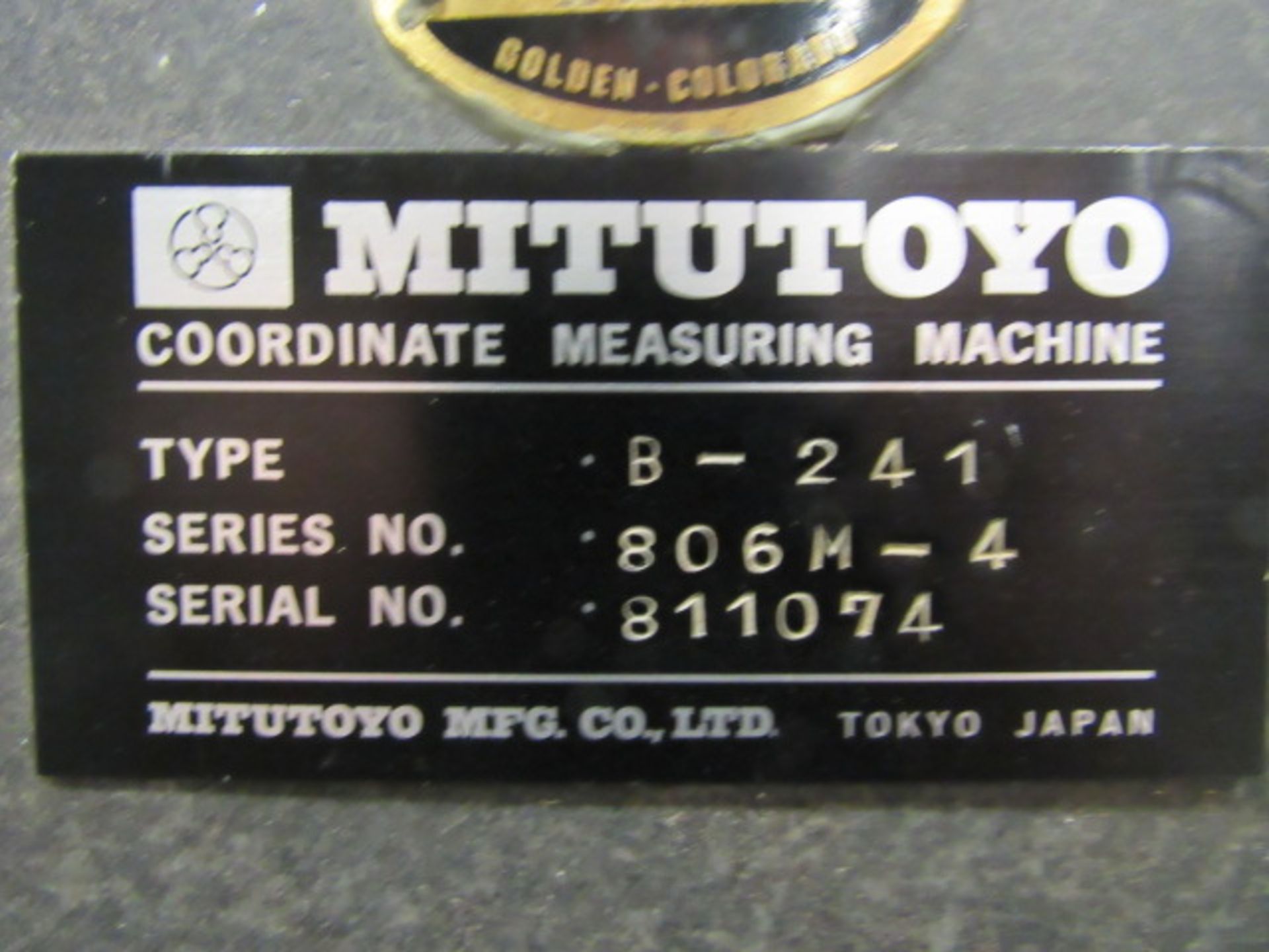 Mitutoyo B241 CNC Coordinate Measuring Machine with 40''W x 60''D x 10''H Work Envelope, Renishaw - Image 5 of 5