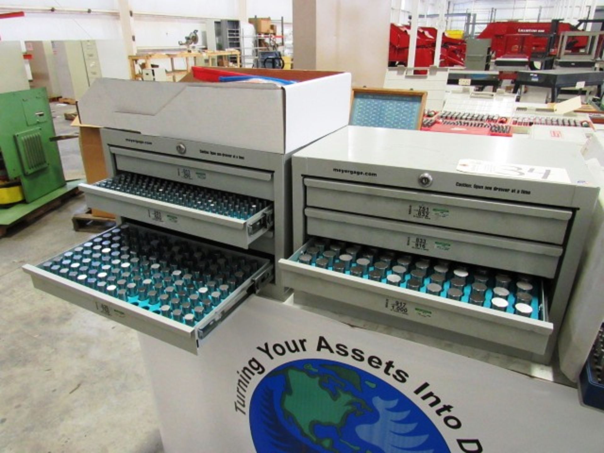 0.011 - 1.000 Meyer Pin Gauges with Cabinets