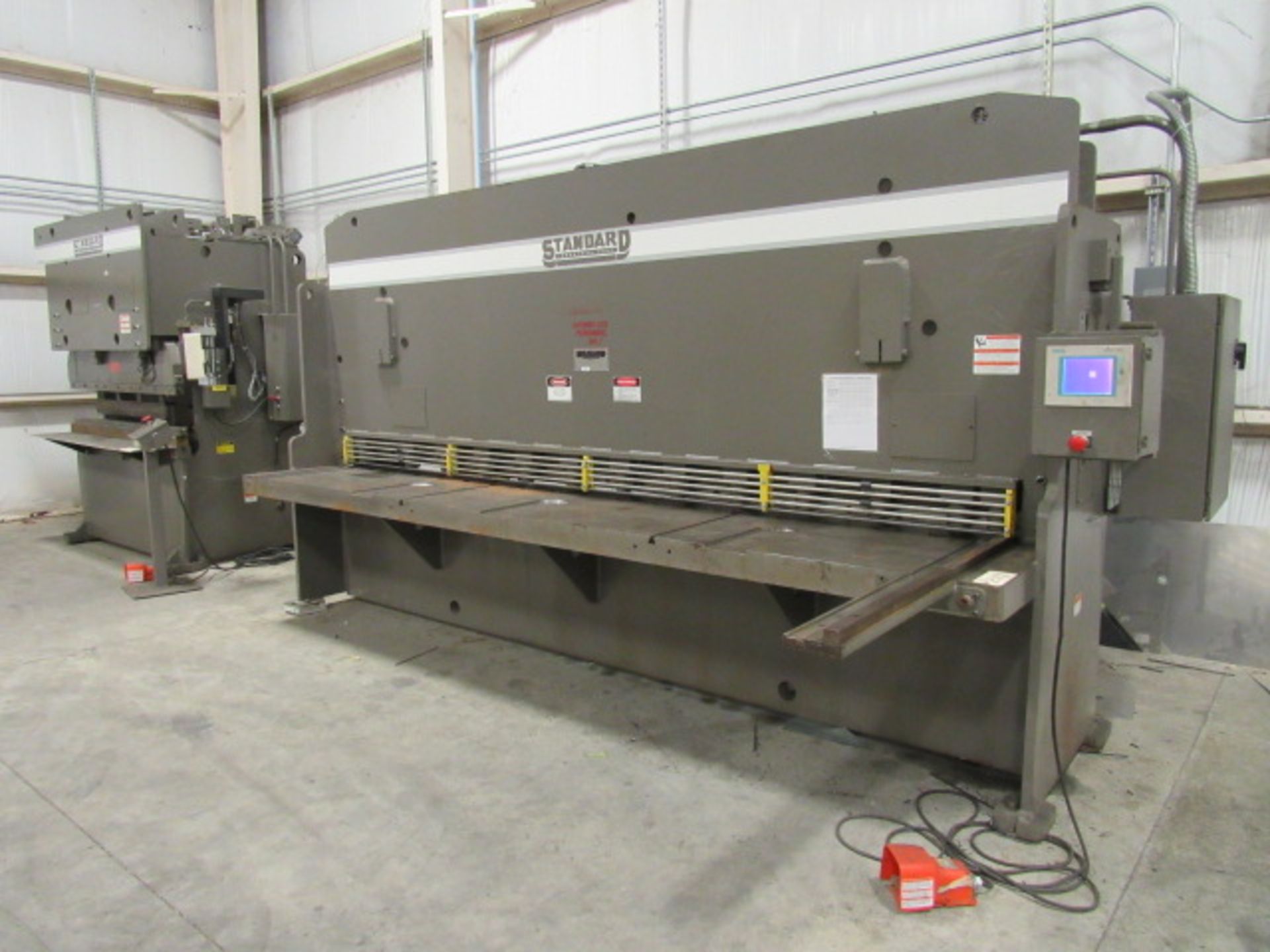 Standard Model AS205-12 12' x 1/4'' Hydraulic Plate Shear with PLC Control & Backgauge, Remote - Image 2 of 6