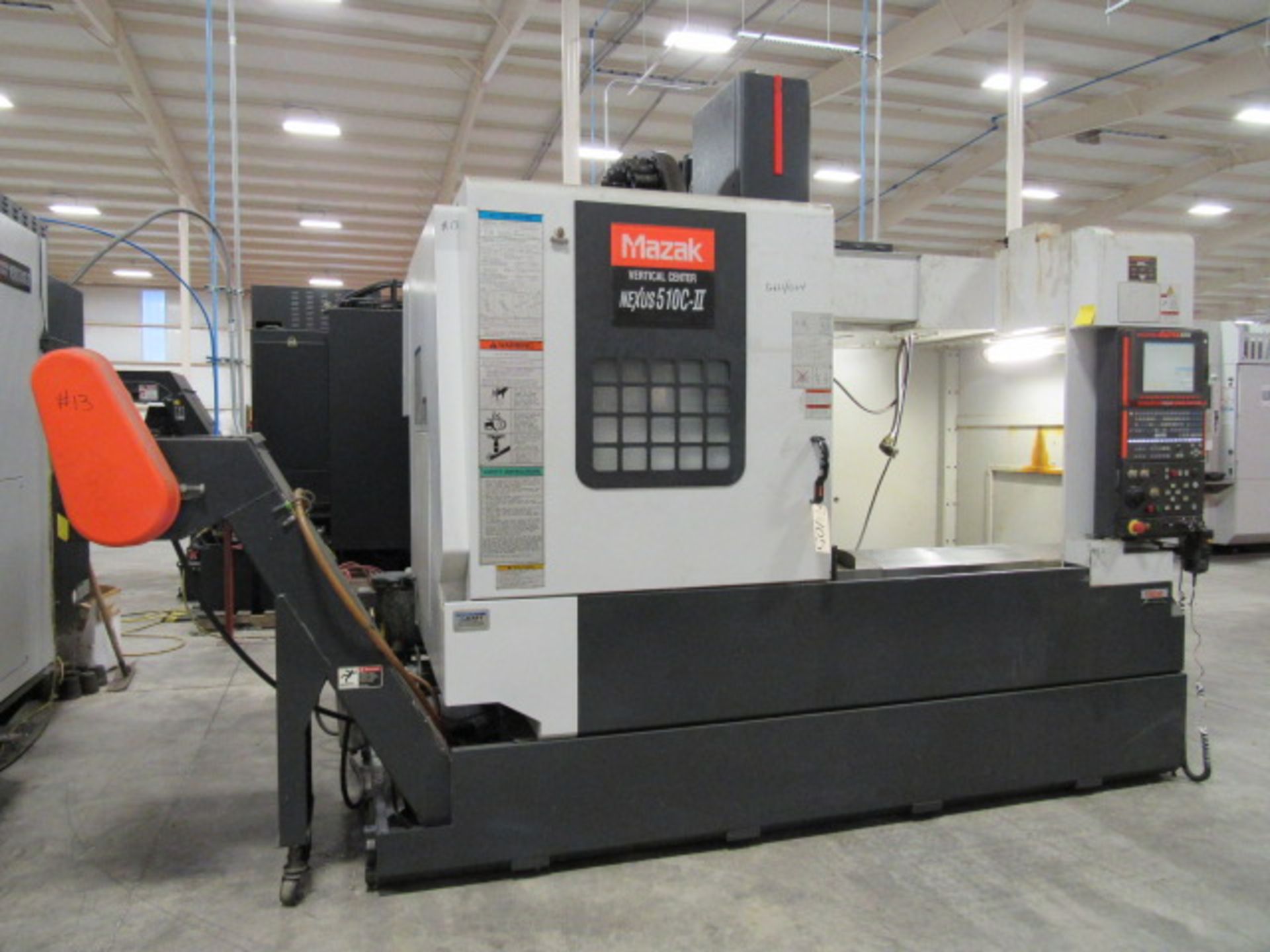 Mazak Nexus 510C-II CNC Vertical Machining Center, wired for 4th Axis, with #40 Taper Spindle Speeds - Image 2 of 7