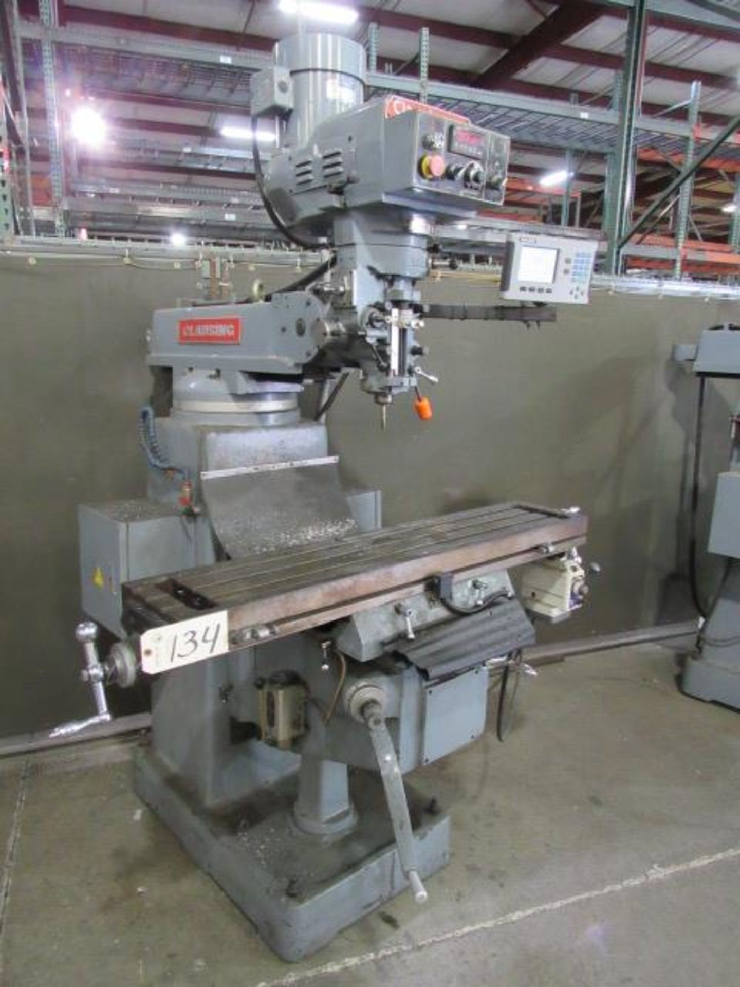 Clausing Model 400EVS08 Variable Speed Vertical Milling Machine, sn:0604292 - Image 3 of 7