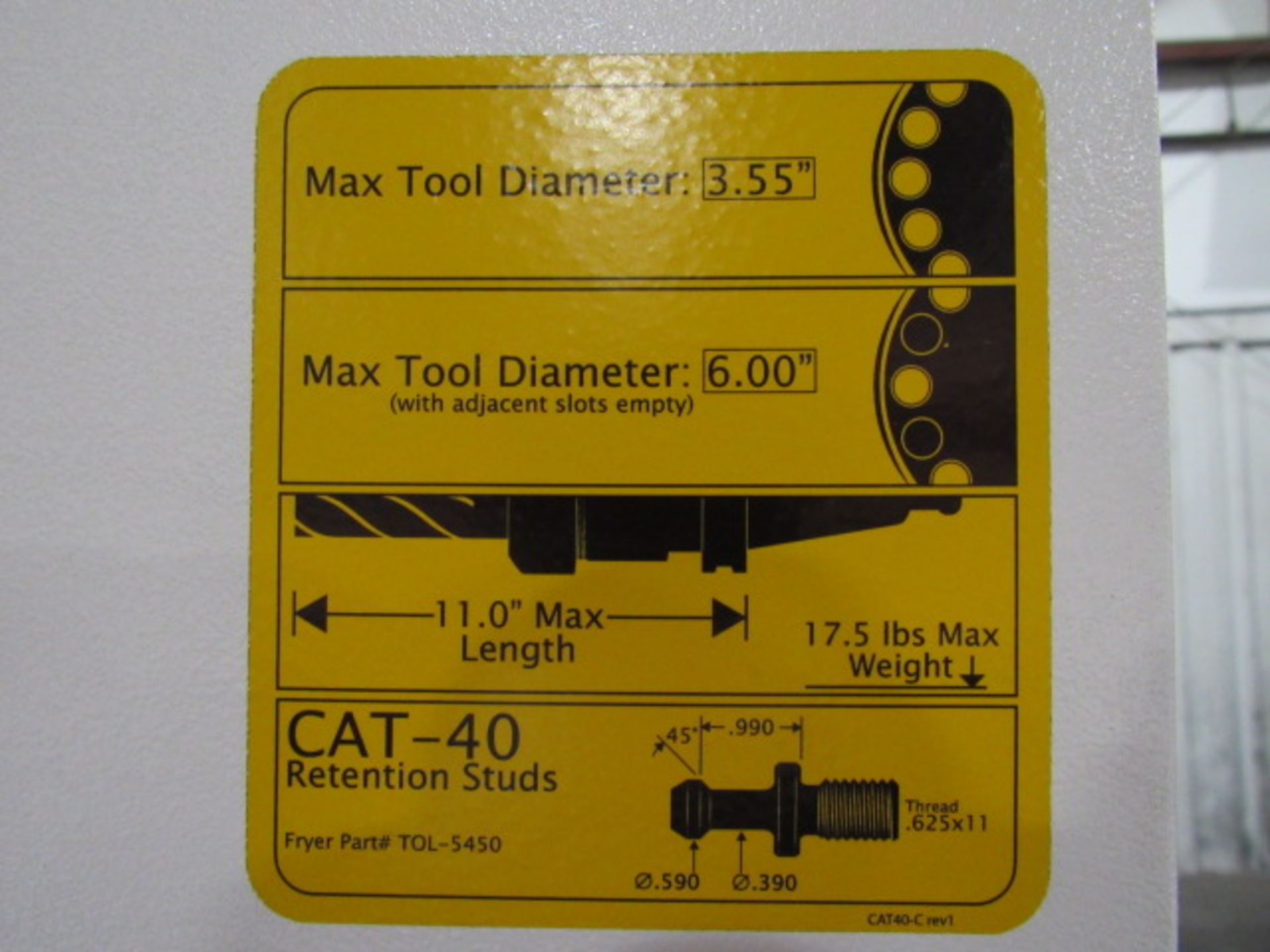 Fryer MB-16R CNC Bed Mill, sn:16650 - Image 8 of 9