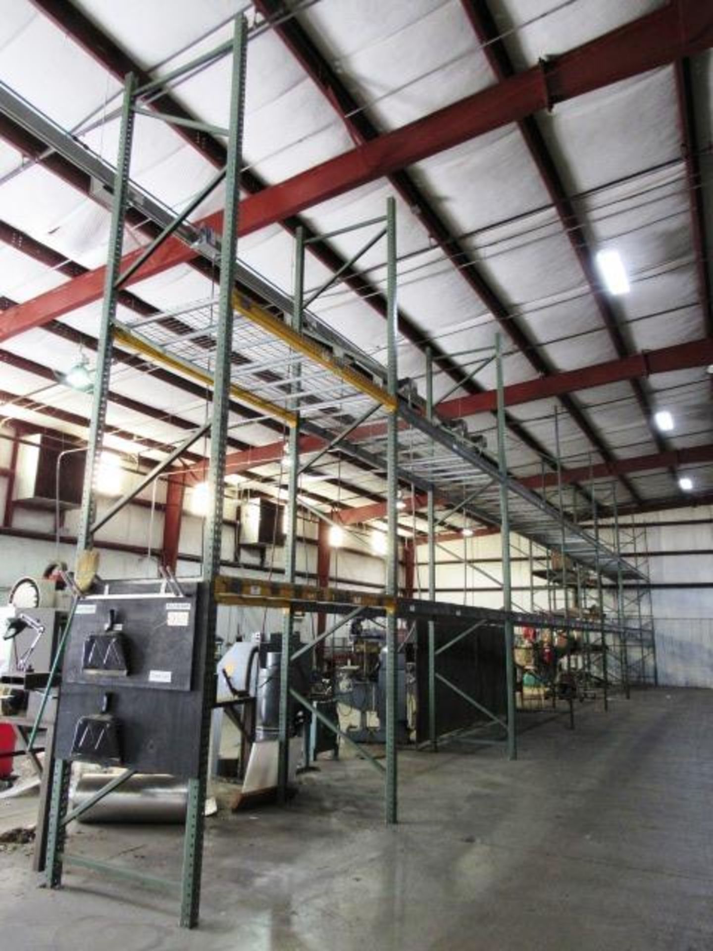 7 Sections of 4'D x 8'W x 25'H Pallet Racking