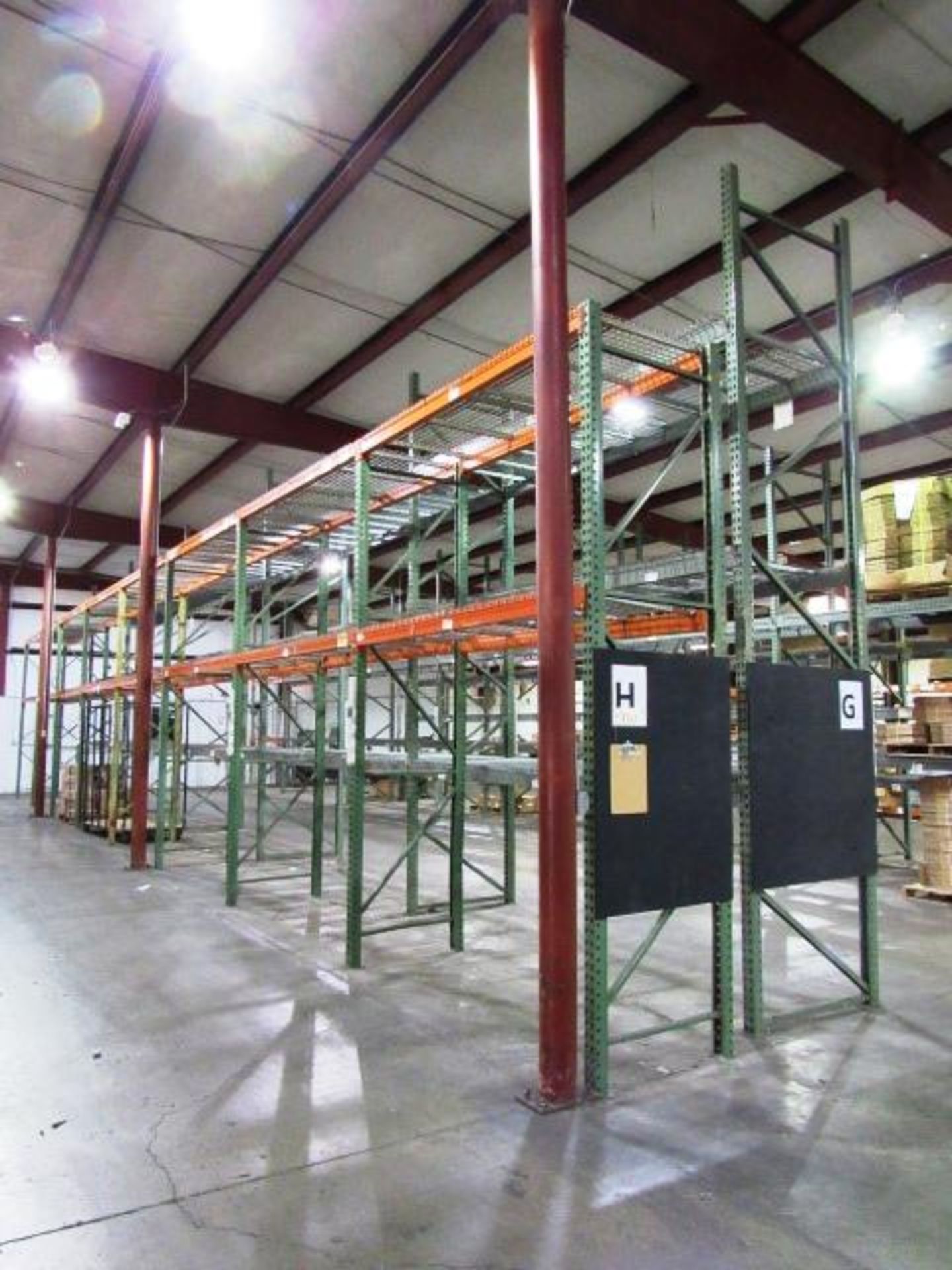 12 Sections of Pallet Racking (no contents)