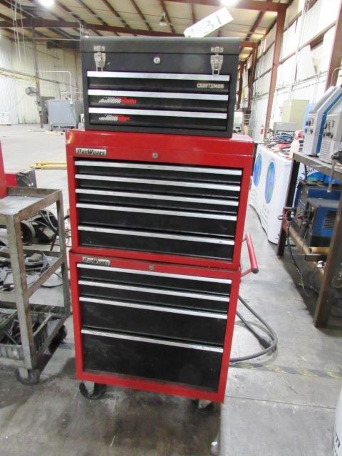 9 Drawer Portable Toolbox with 3 Drawer Craftsman Toolbox
