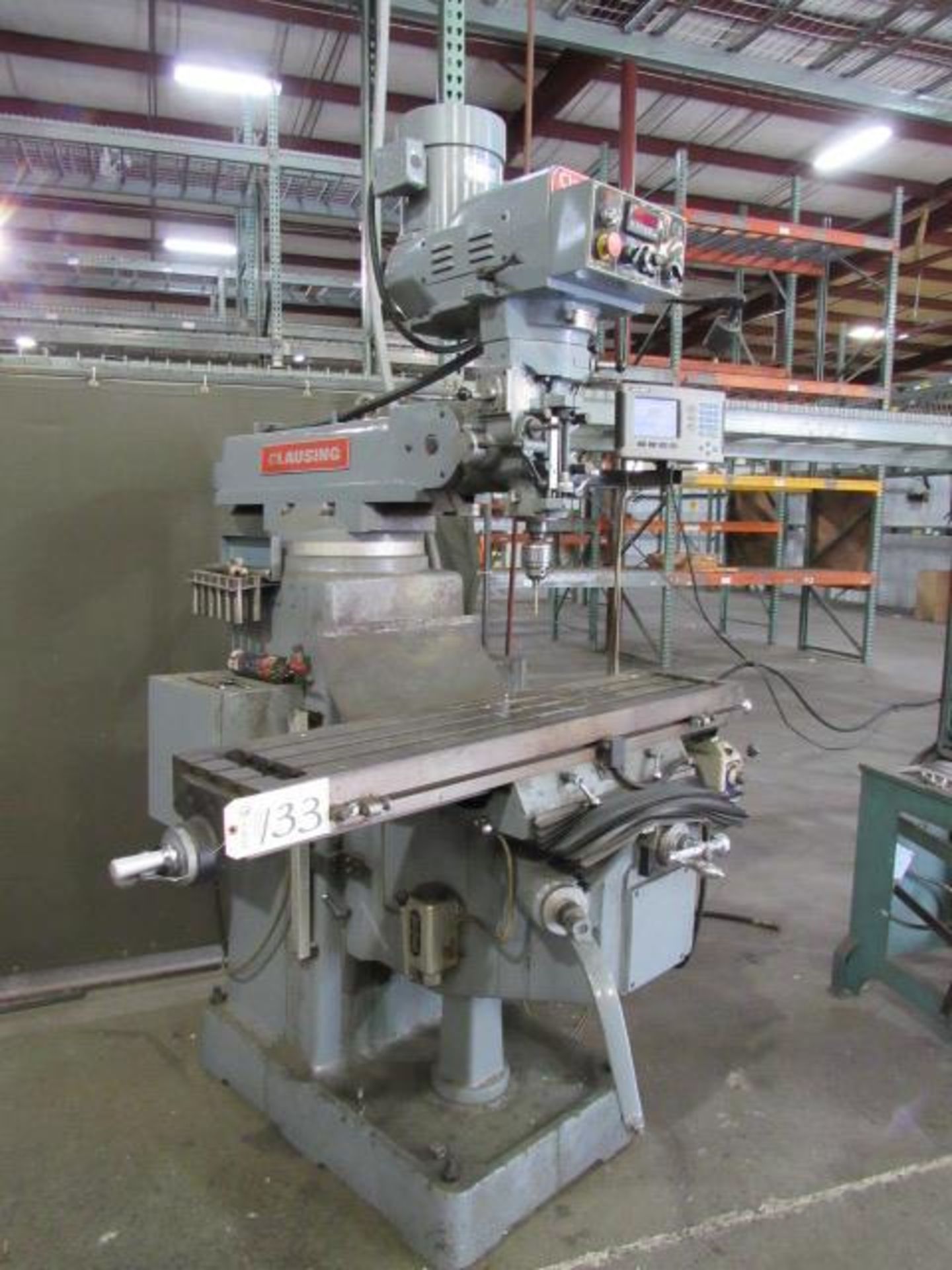 Clausing Model 400EVS30 Variable Speed Vertical Milling Machine, sn:0604290 - Image 3 of 6