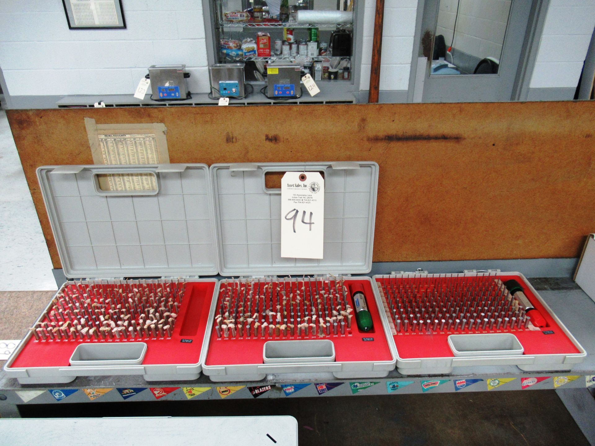 (3) Pin Gauge Sets, 0.061''-0.250''