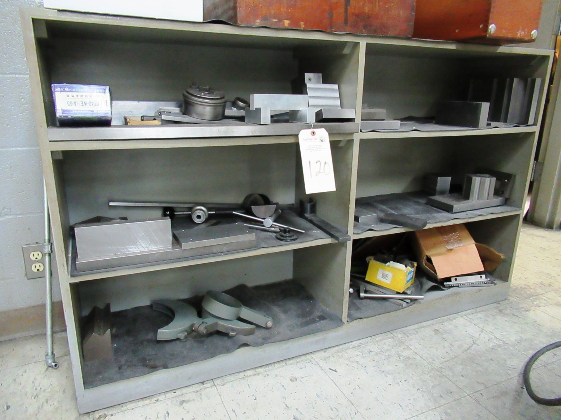 Assorted Grinder Set-Up Blocks & Cabinet