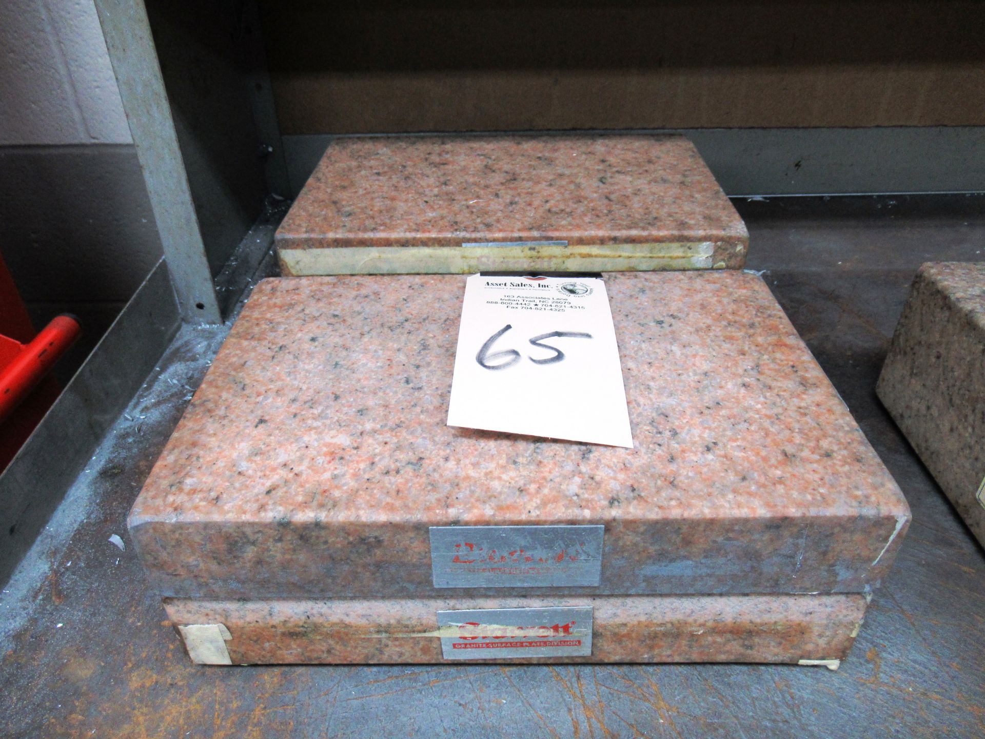 (4) Starrett 8'' x 12'' Granite Surface Plates