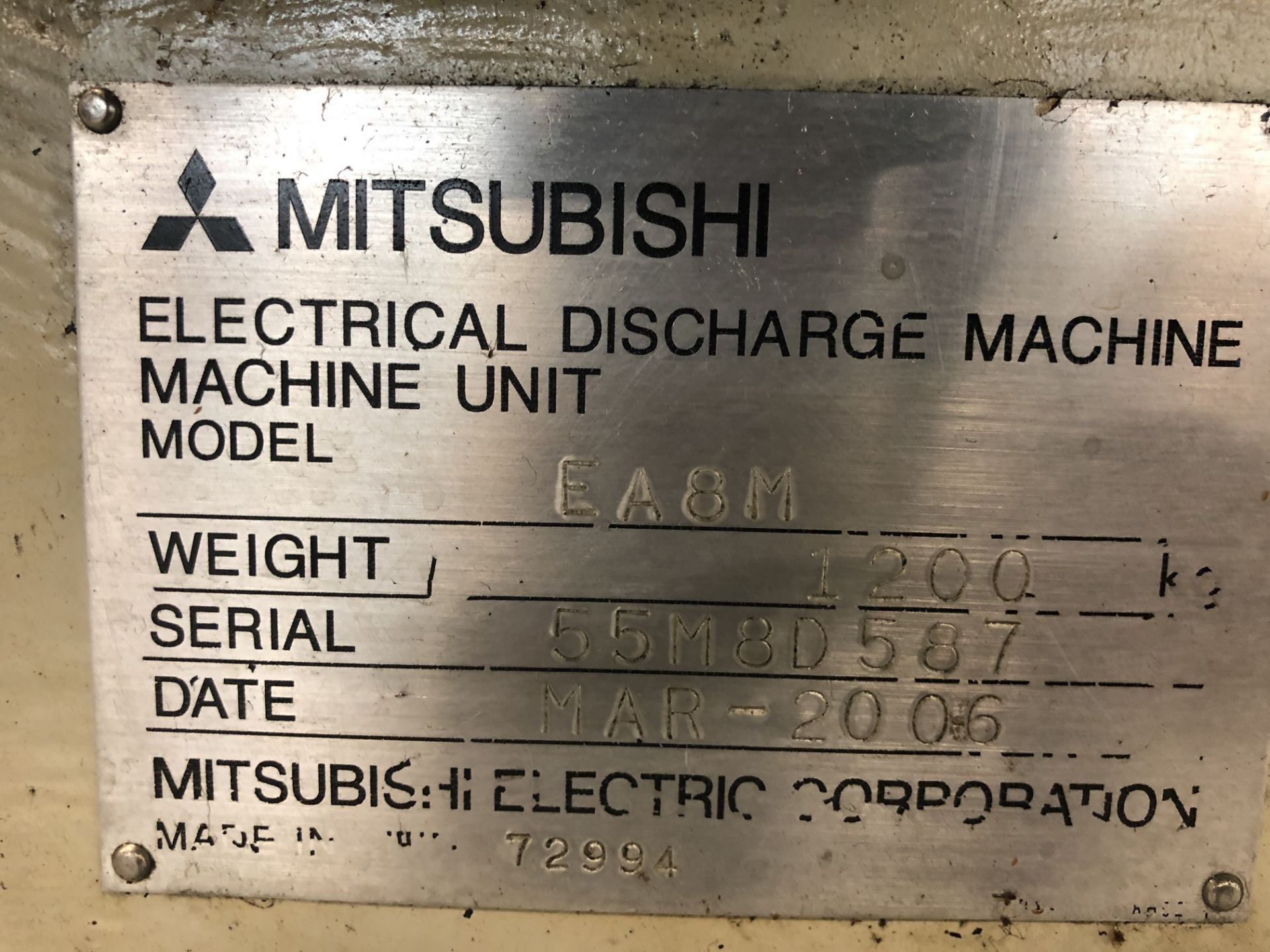 Mitsubishi EA8 CNC Sinker EDM - Image 5 of 6