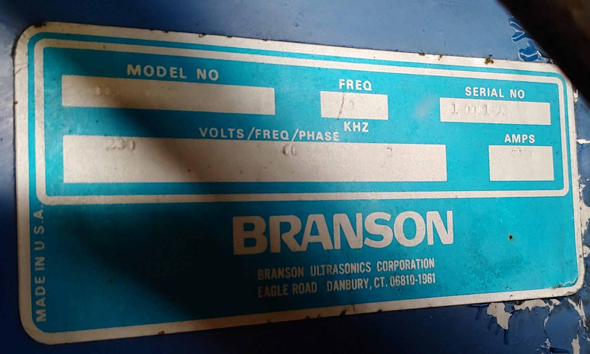 Branson Model BSD2024 Ultrasonic Washing Machine - Image 2 of 2