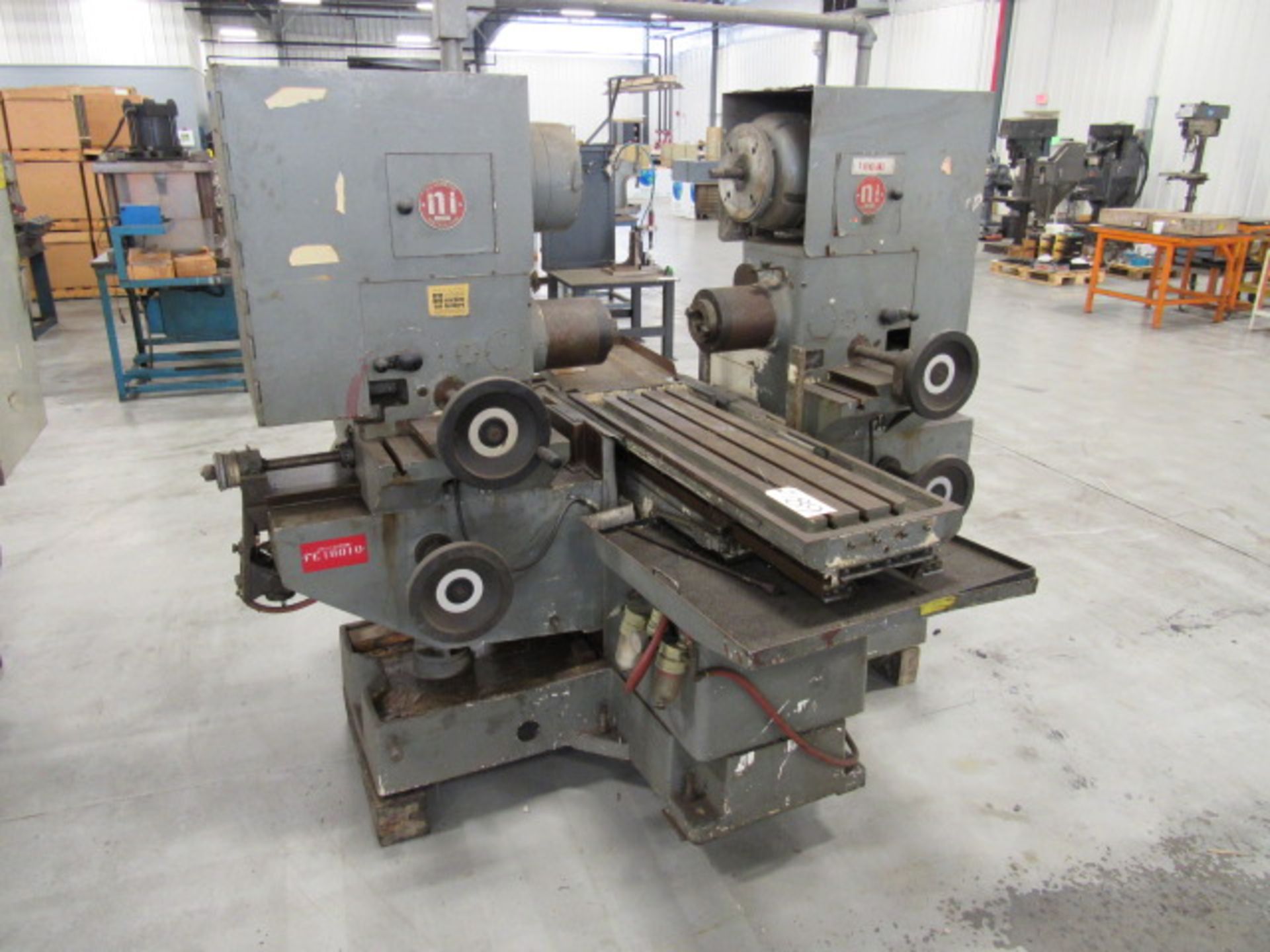 WH Nichols 50 Taper Dual Opposed Spindle Milling / Facing Machine