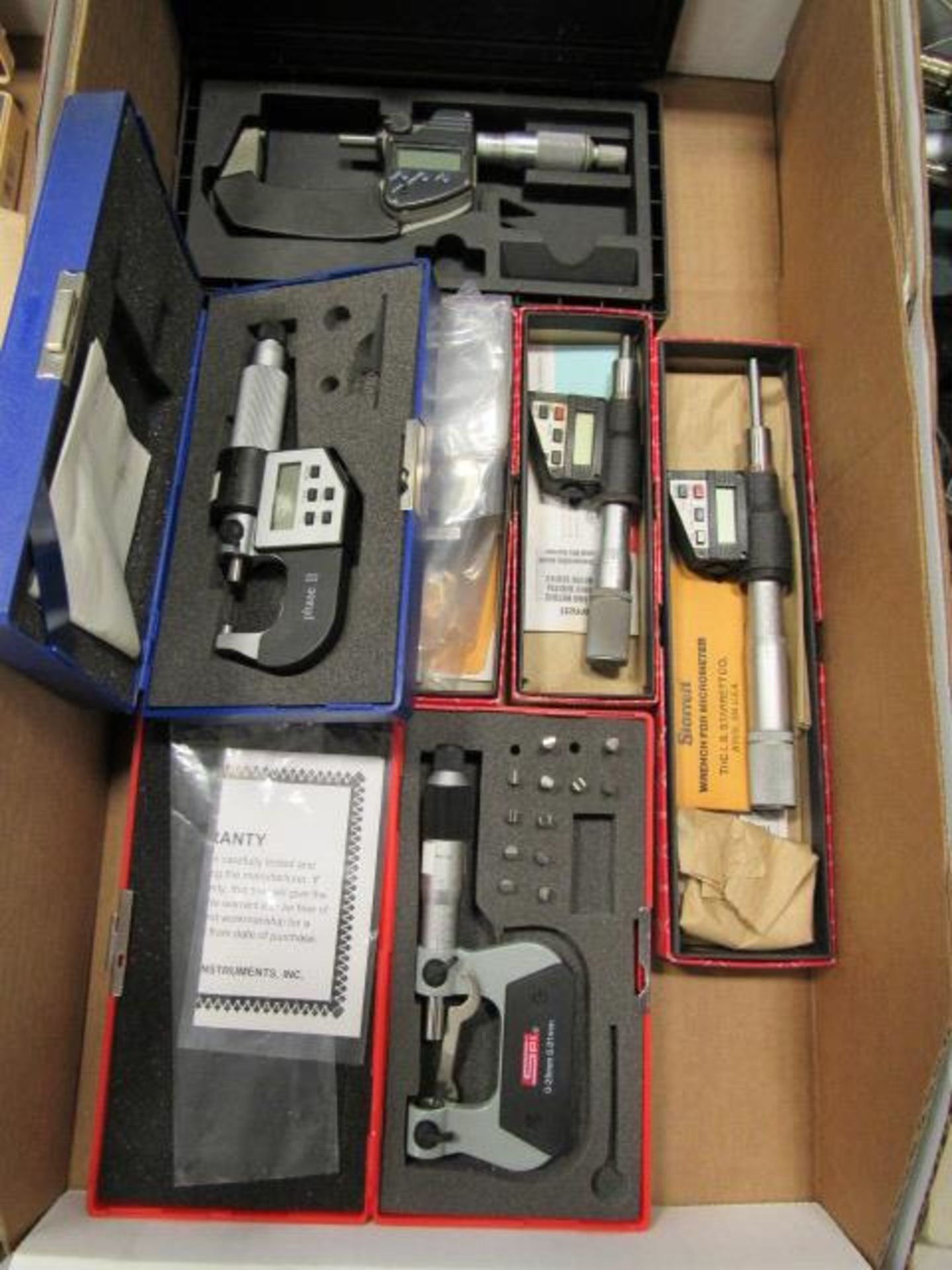 Assorted Digital Micrometers