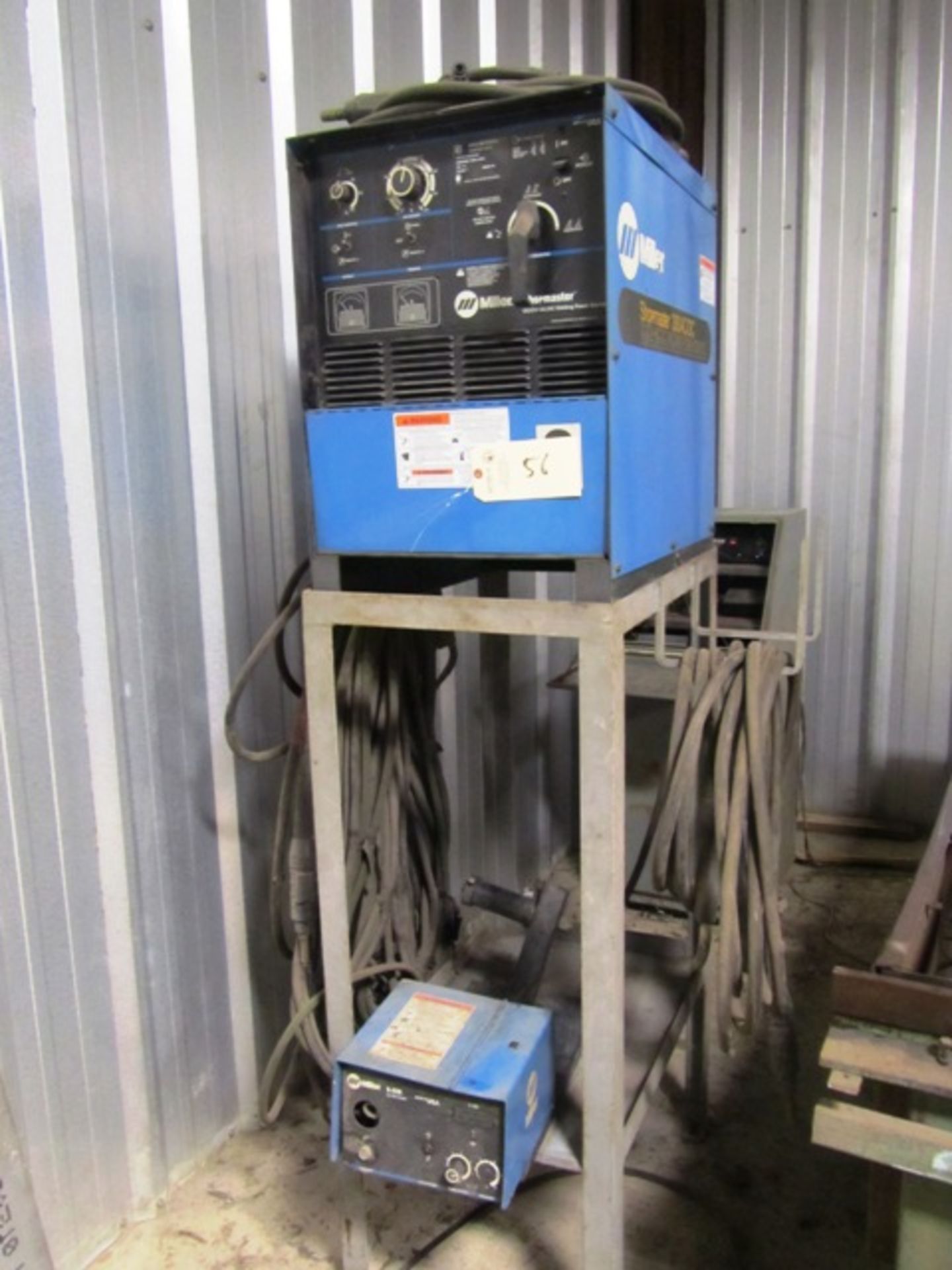 Miller Shopmaster 300 CC/CV AC/DC Welding Power Source with Miller 24V Wire Feed