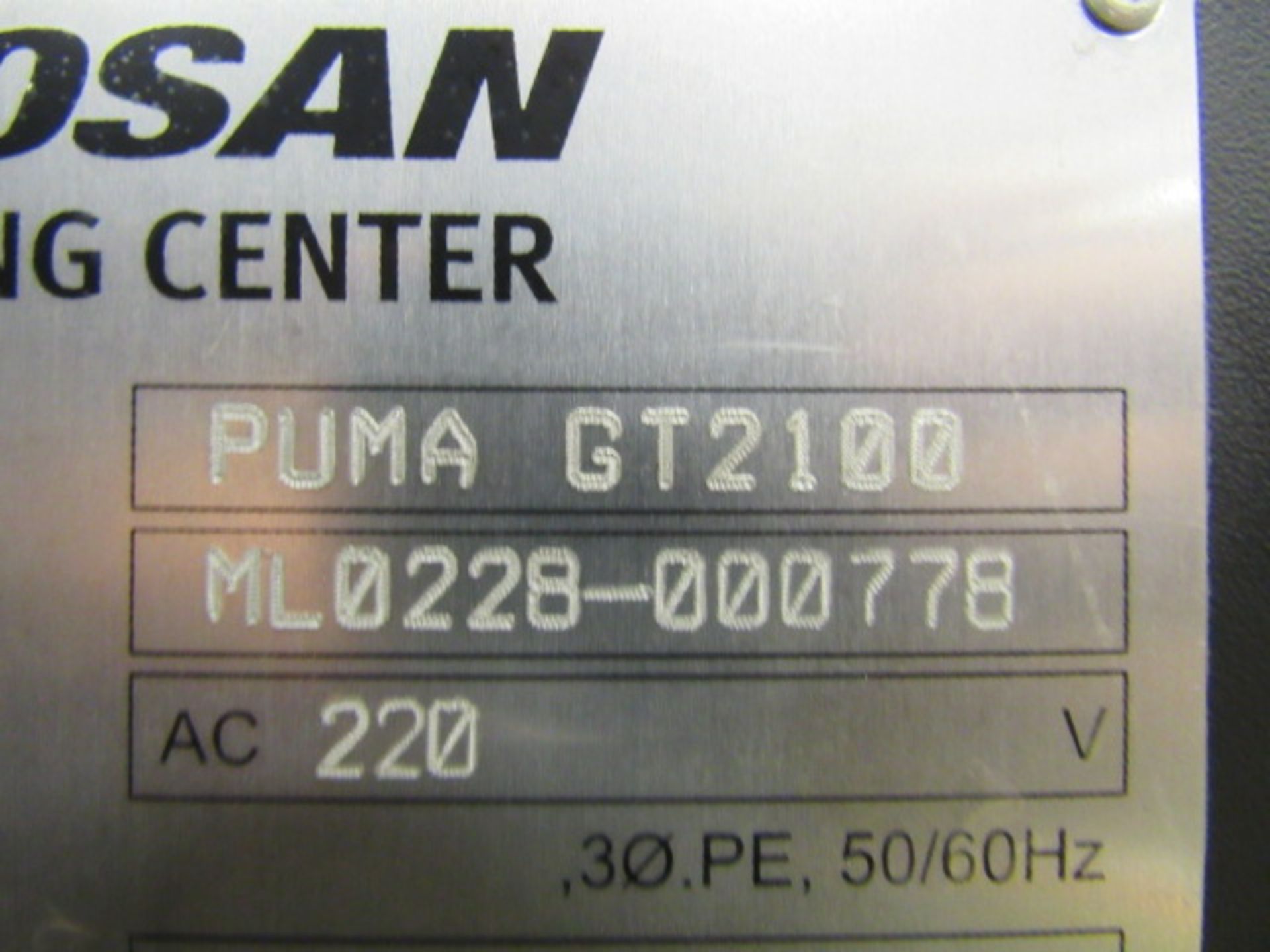 Doosan Puma GT2100 CNC Turning Center - Image 8 of 8