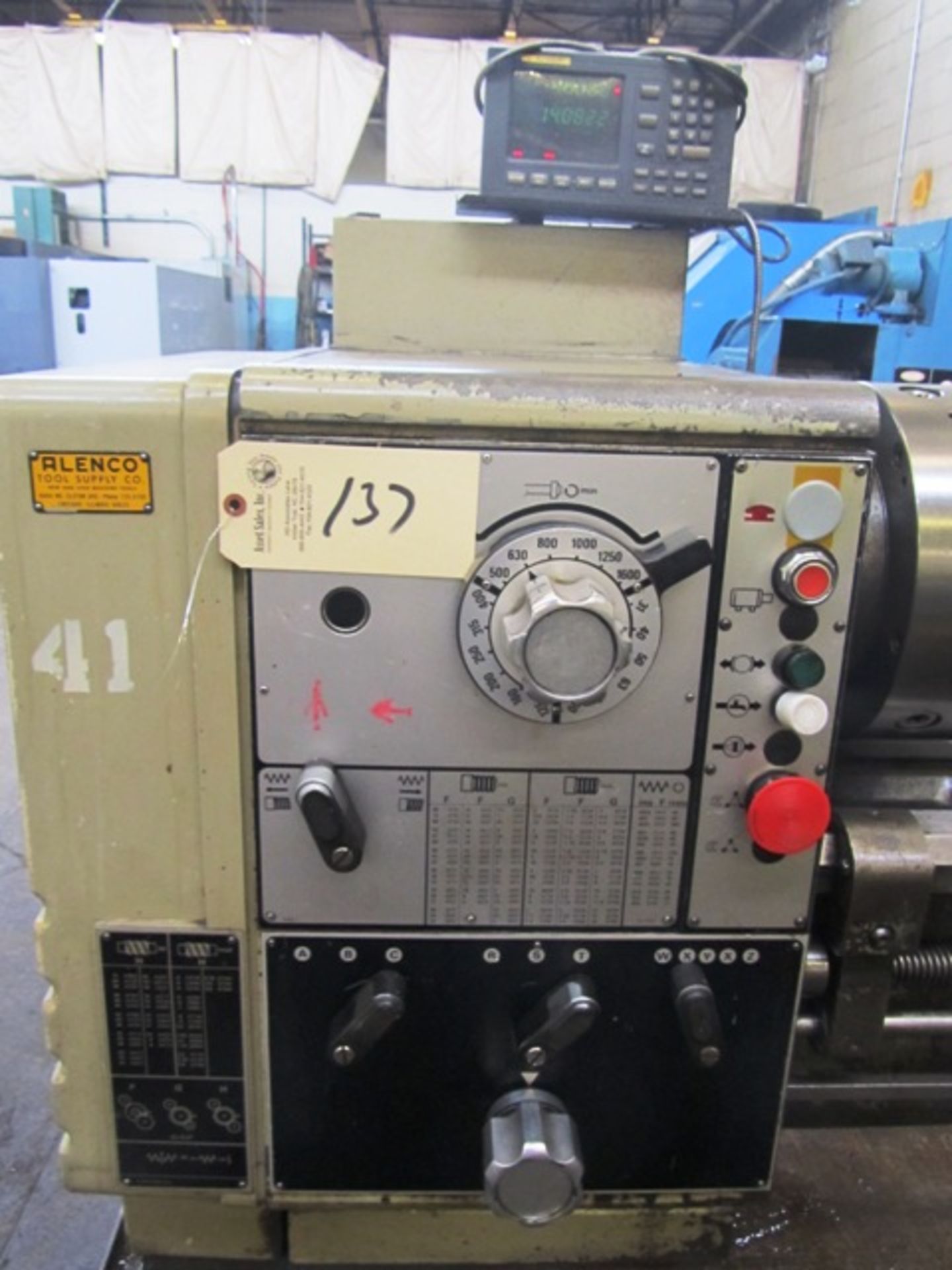 Clausing 20'' x 80'' Engine Lathe - Image 2 of 3