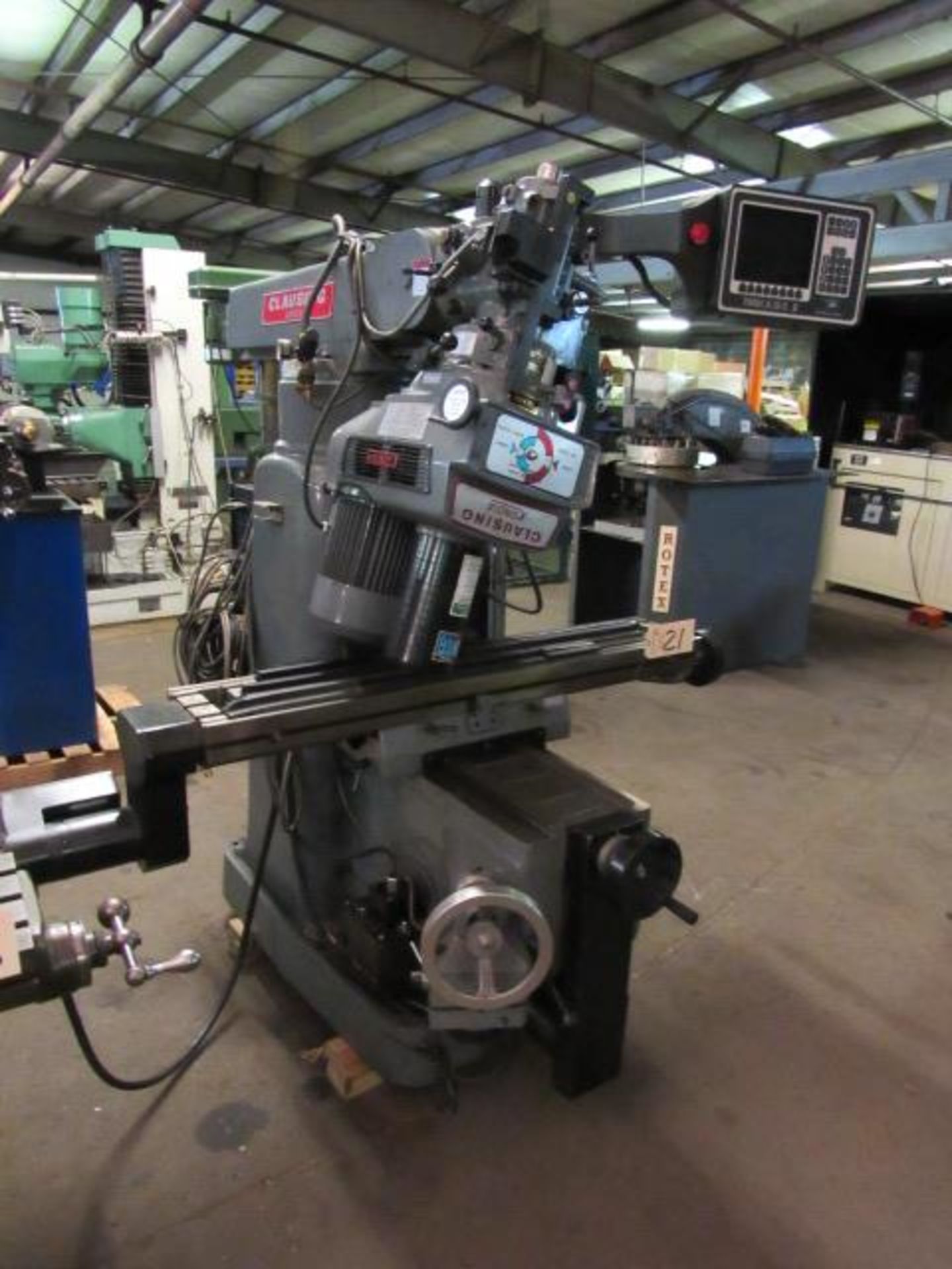 Clausing Kondia Model FV-1 3-Axis CNC Vertical Milling Machine - Image 3 of 4