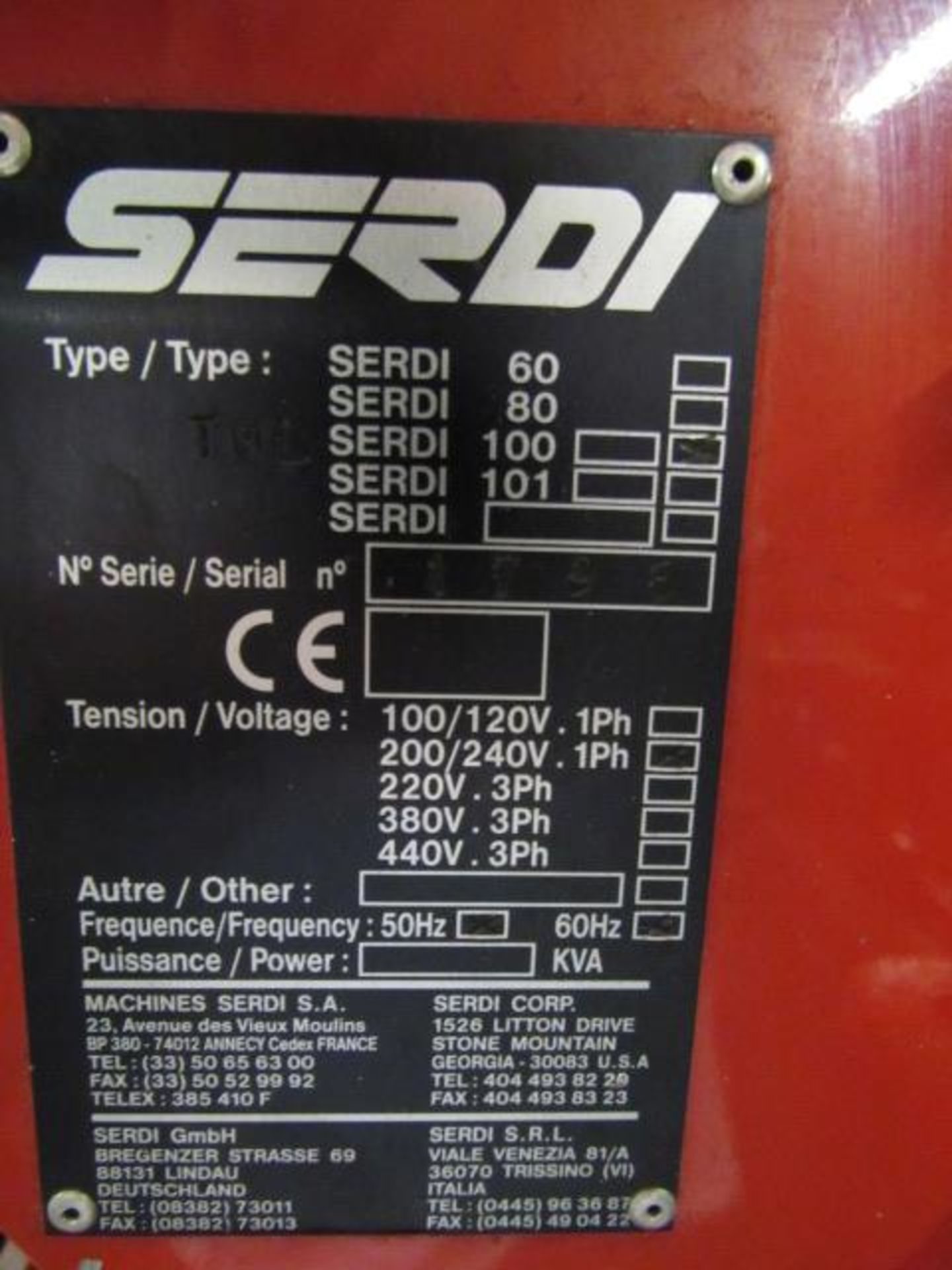 Serdi Model 100 Valve Seat Cutting Machine, sn:1796 - Image 6 of 7