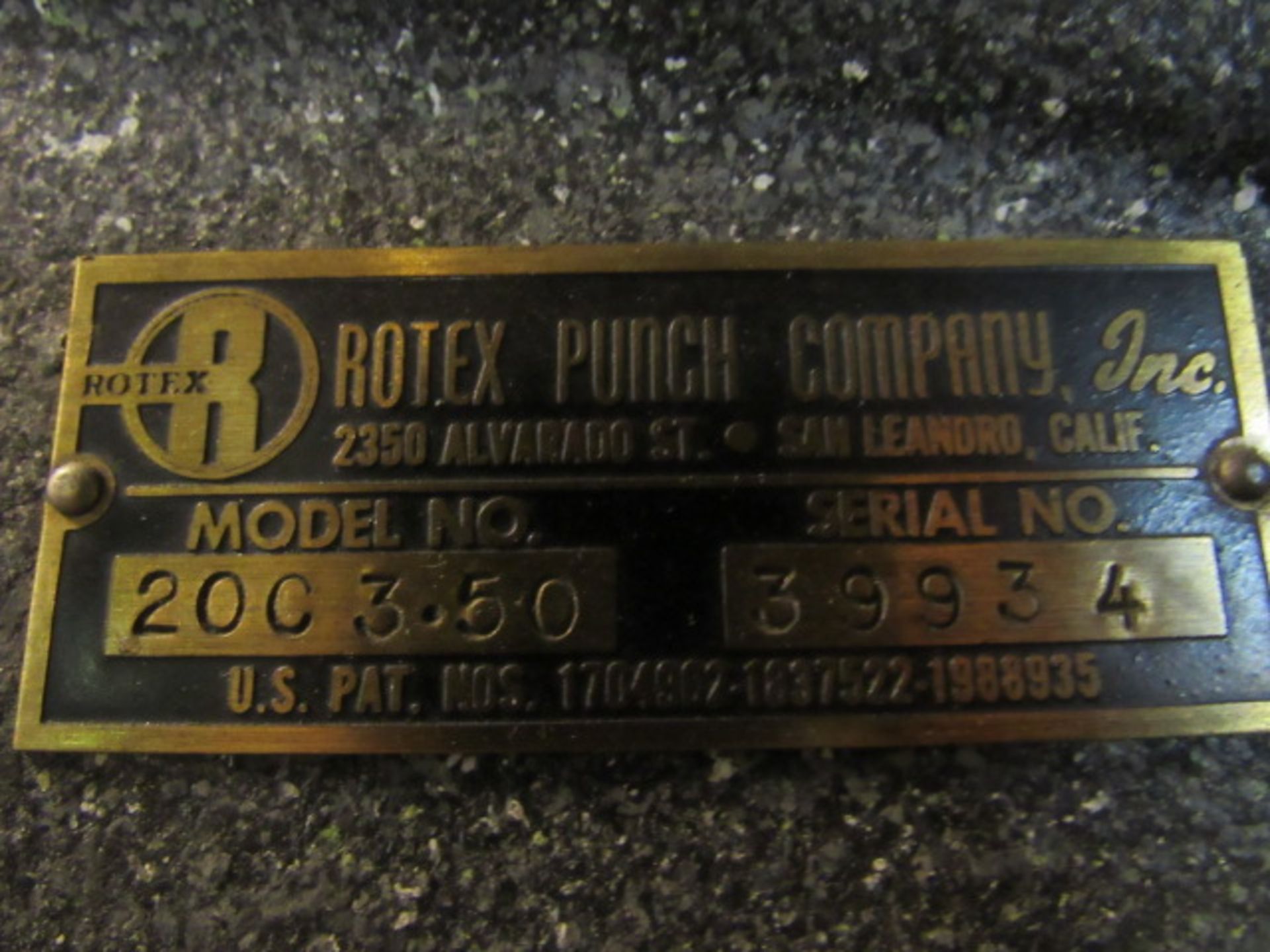 Rotex Model 20C3-50 24-Station Turret Punch, sn: 39934 - Image 5 of 5