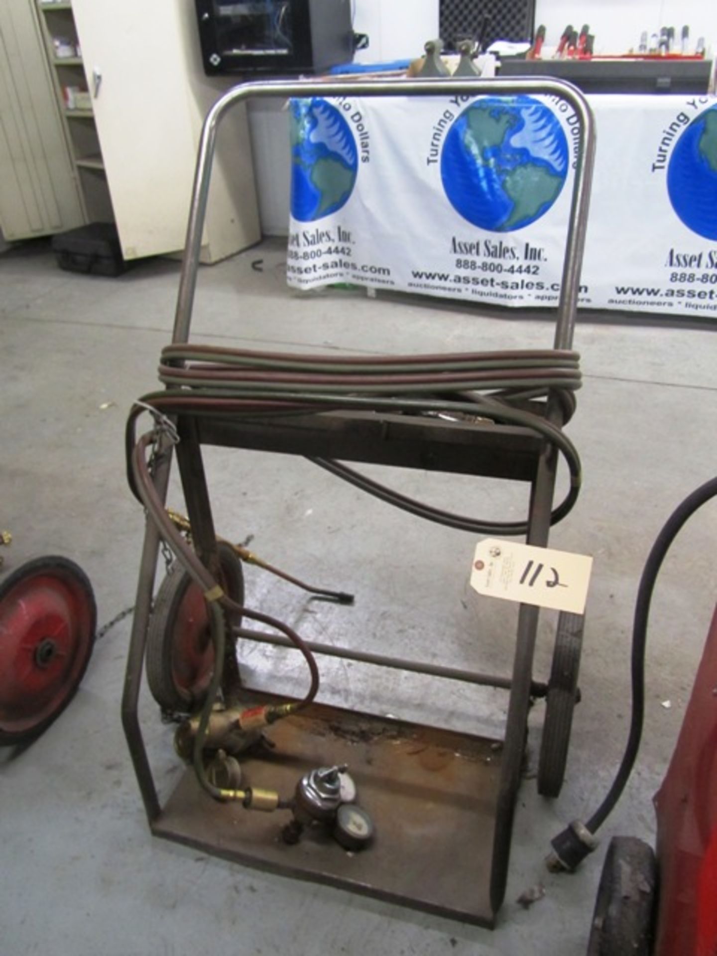 Welding Torch Cart with Gauges