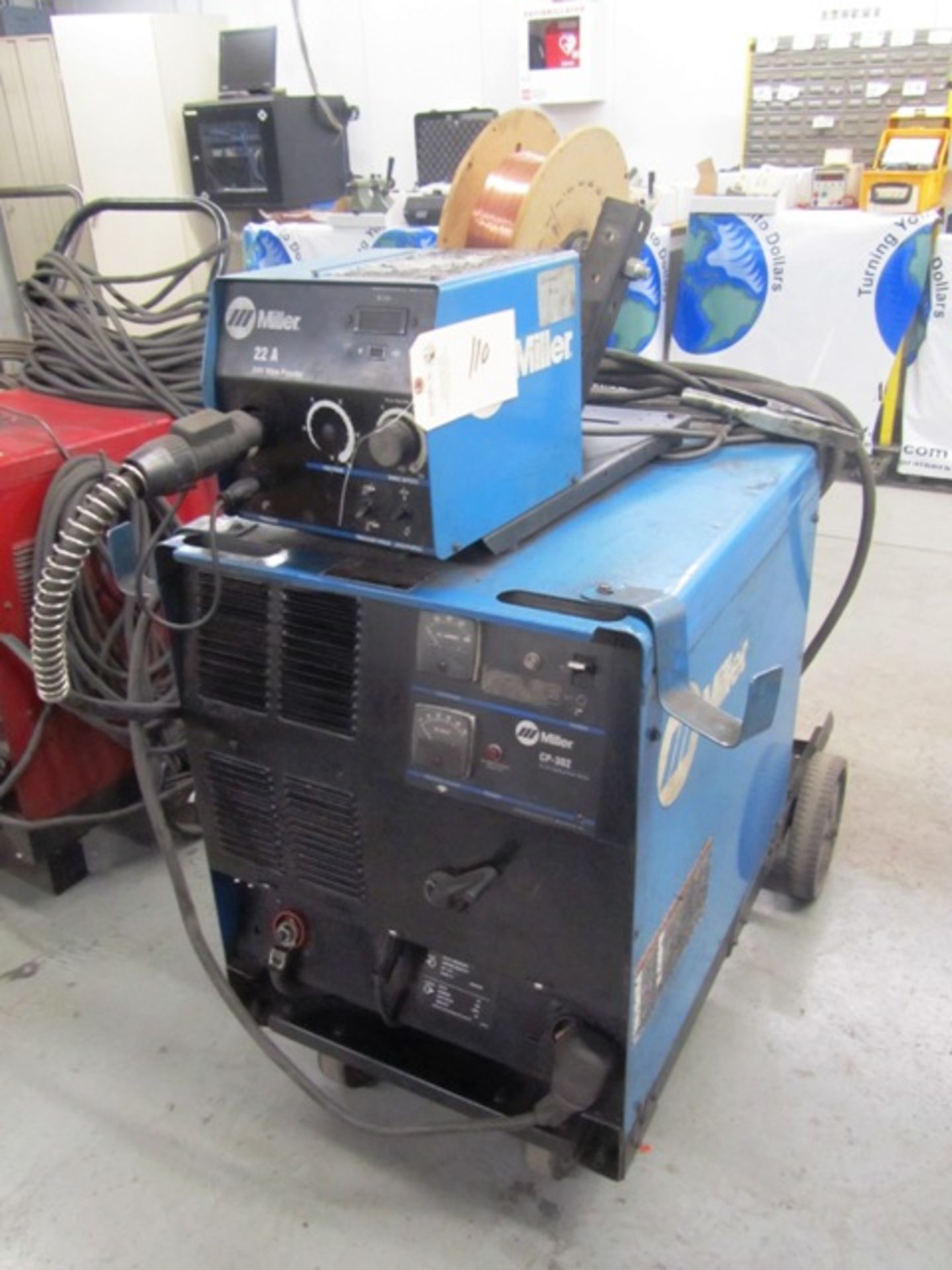 Miller CP302 Portable Mig Welder with Miller 22A 24V Wire Feeder