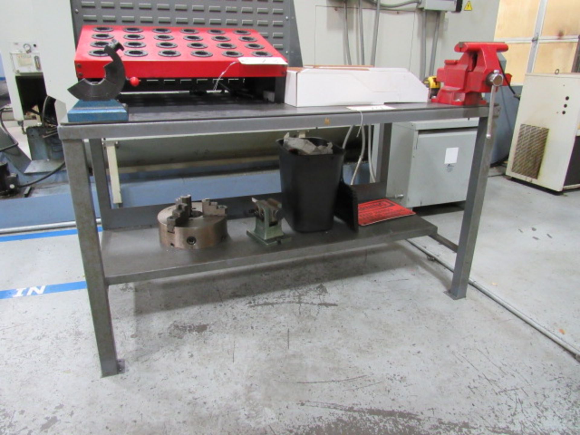 Workbench with Vise & 40 Taper Tool Clamp