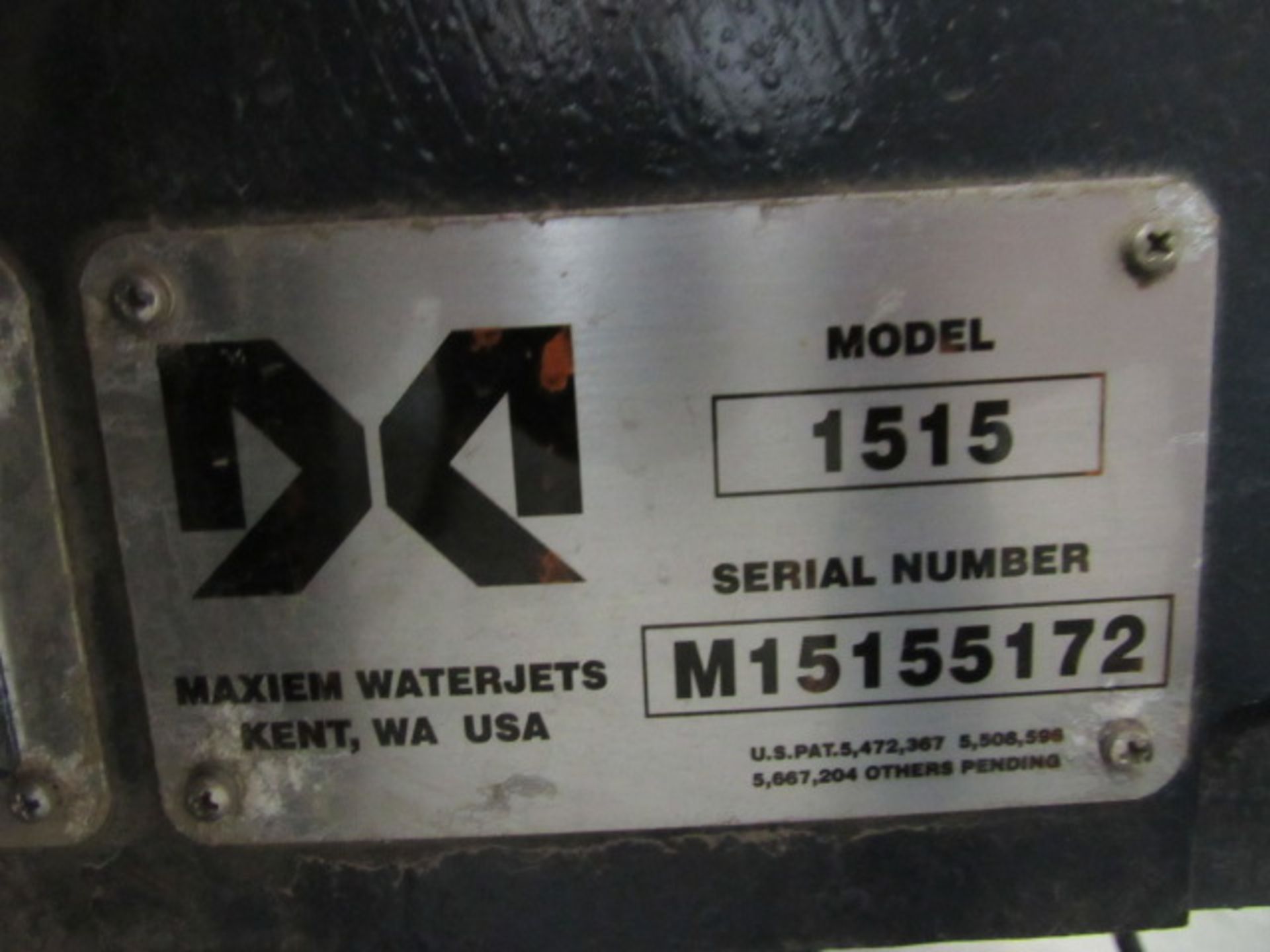 Omax Maxiem Model 1515 CNC Waterjet Cutting Machine - Image 5 of 5