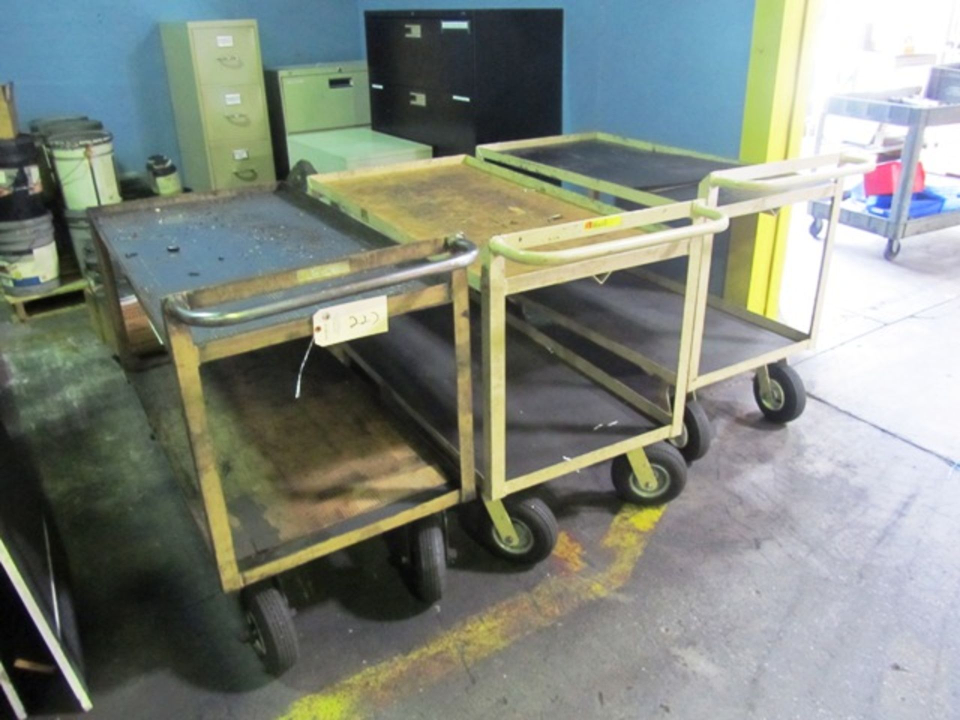 (3) Little Giant Portable Shop Carts