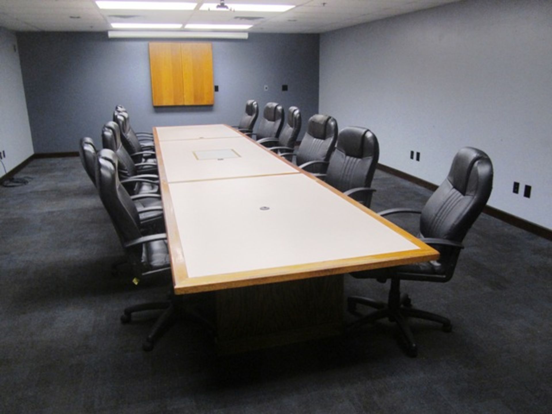 Approx 20' Conference Table with (12) Chairs