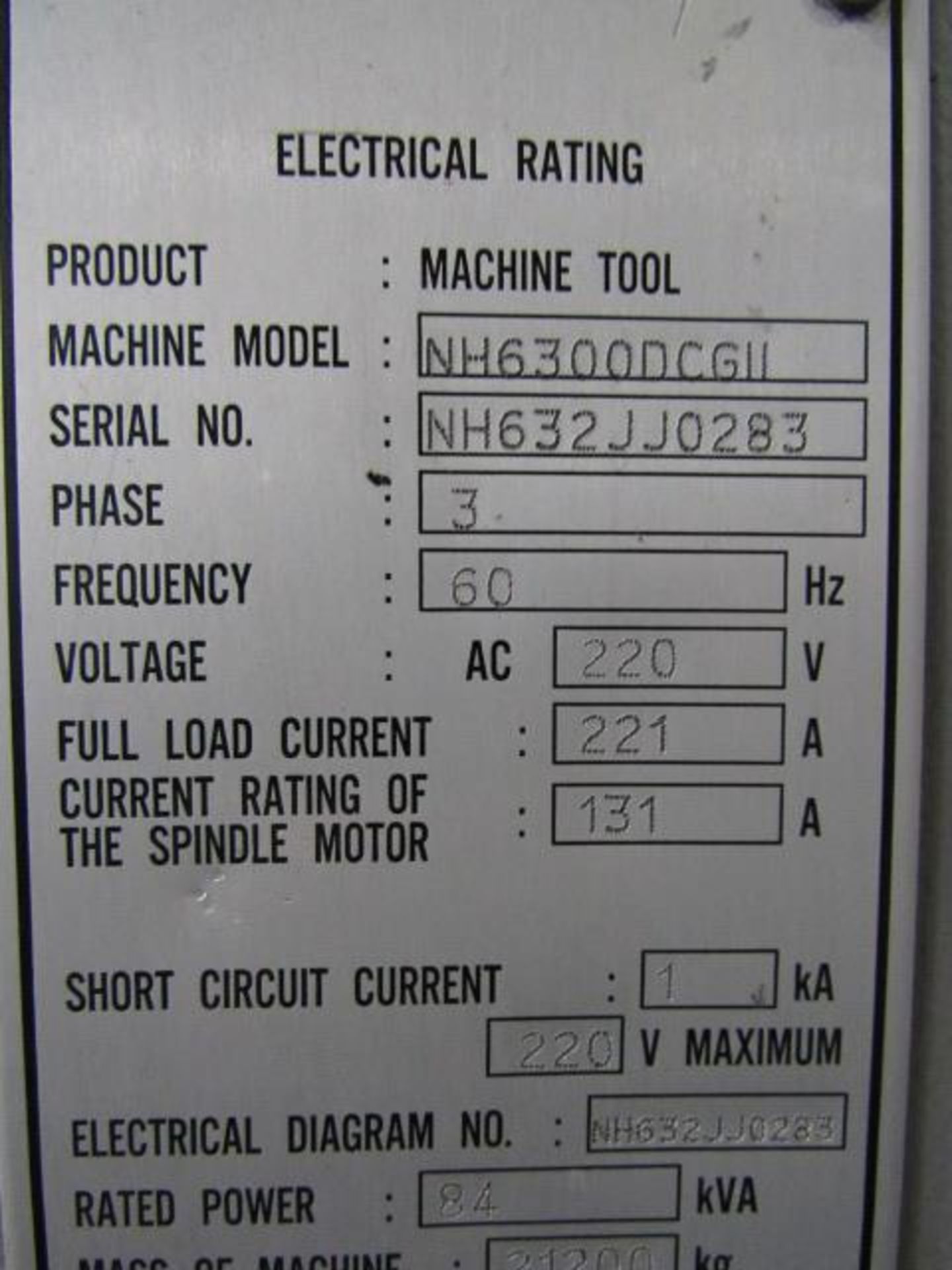 Mori Seiki NH6300 DCG II Horizontal Machining Center - Bild 9 aus 10