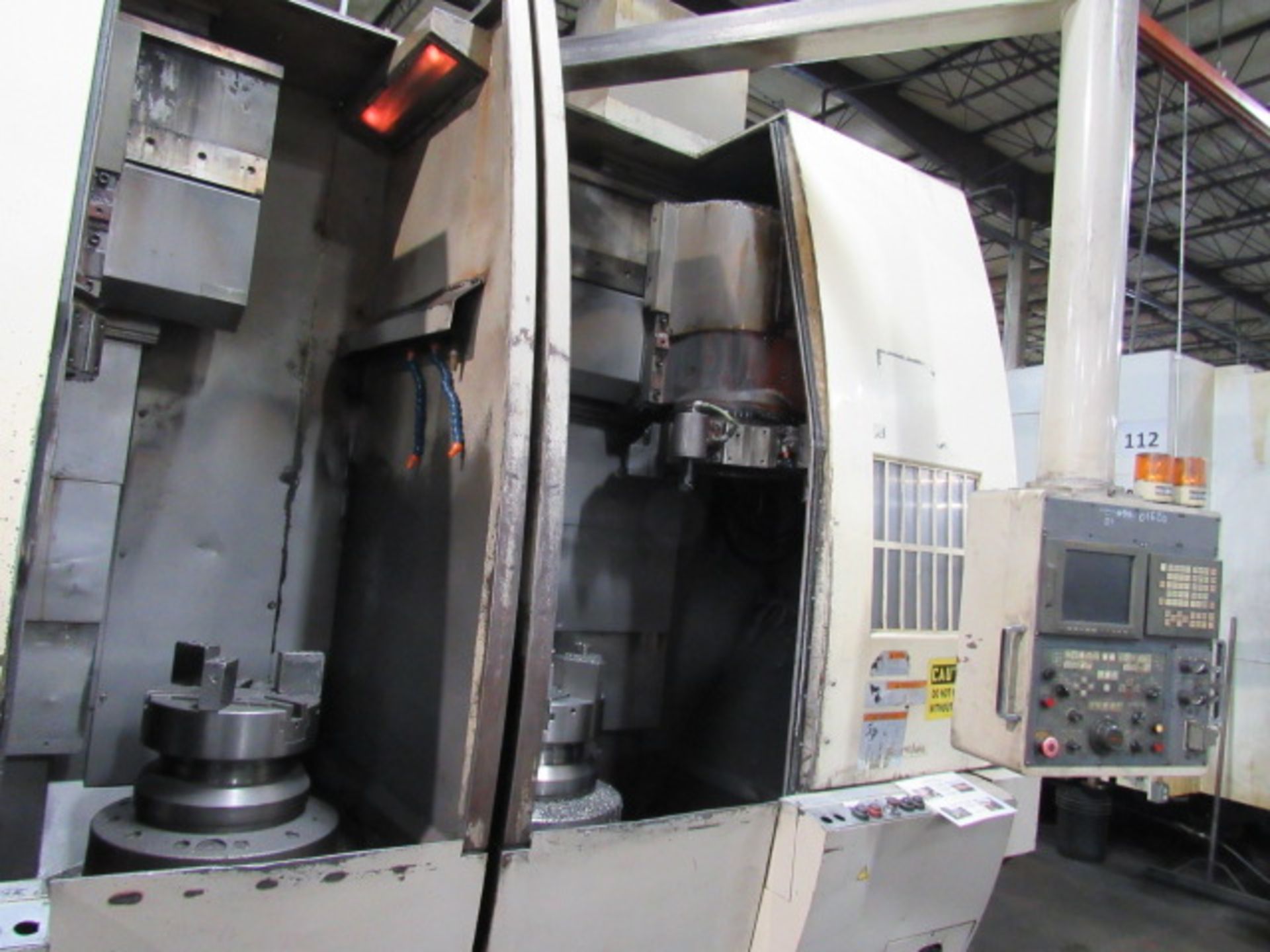 Okuma & Howa 2SP-V55 Vertical Dual Spindle CNC Lathe - Image 3 of 12