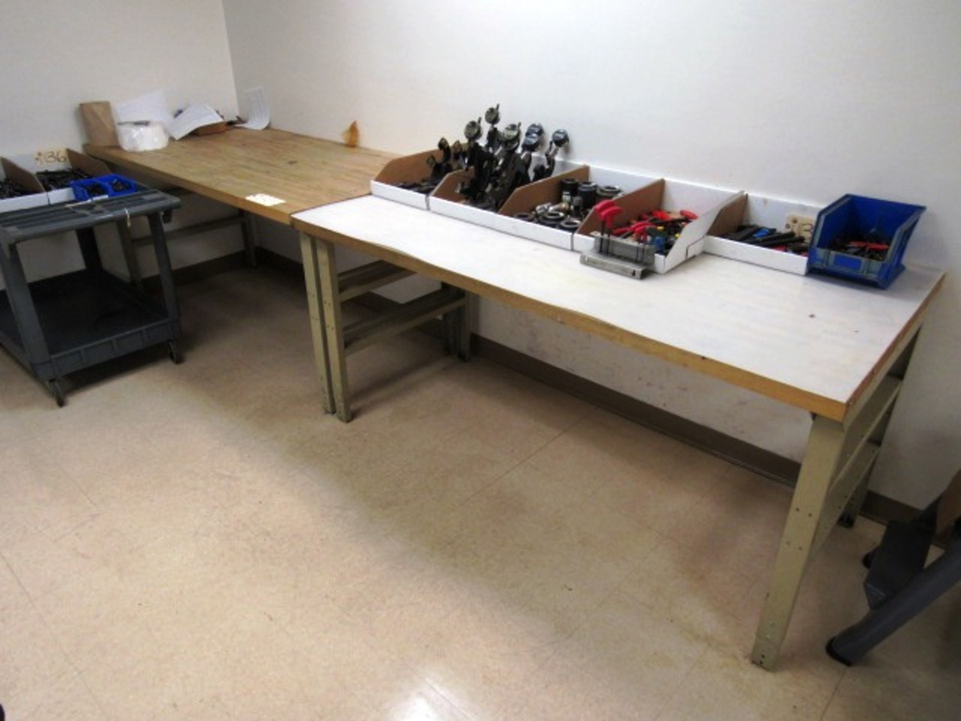 (2) Butcher Block Workbenches