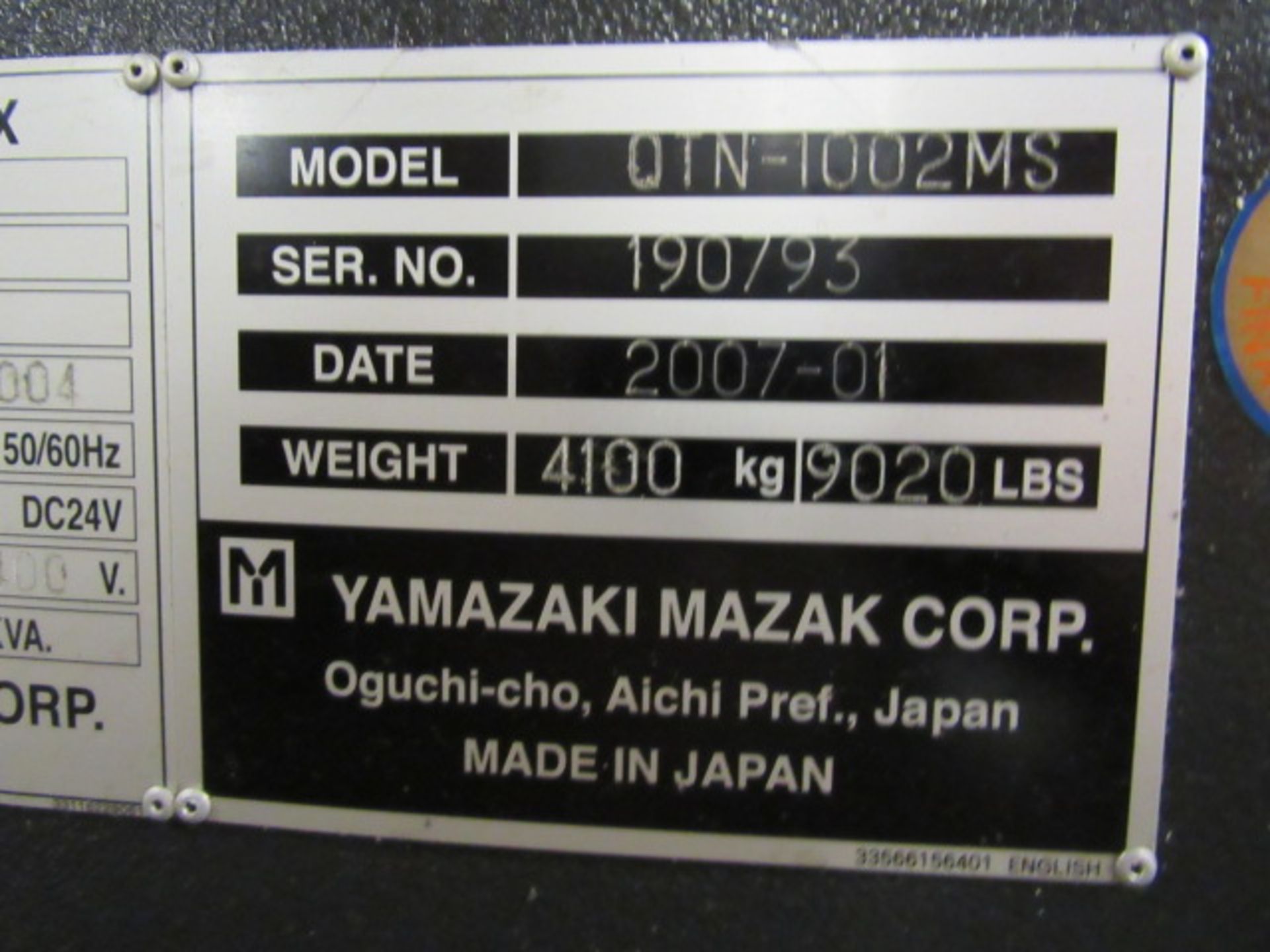Mazak Quick Turn Nexus 100-II MS CNC Turning Center - Image 7 of 7