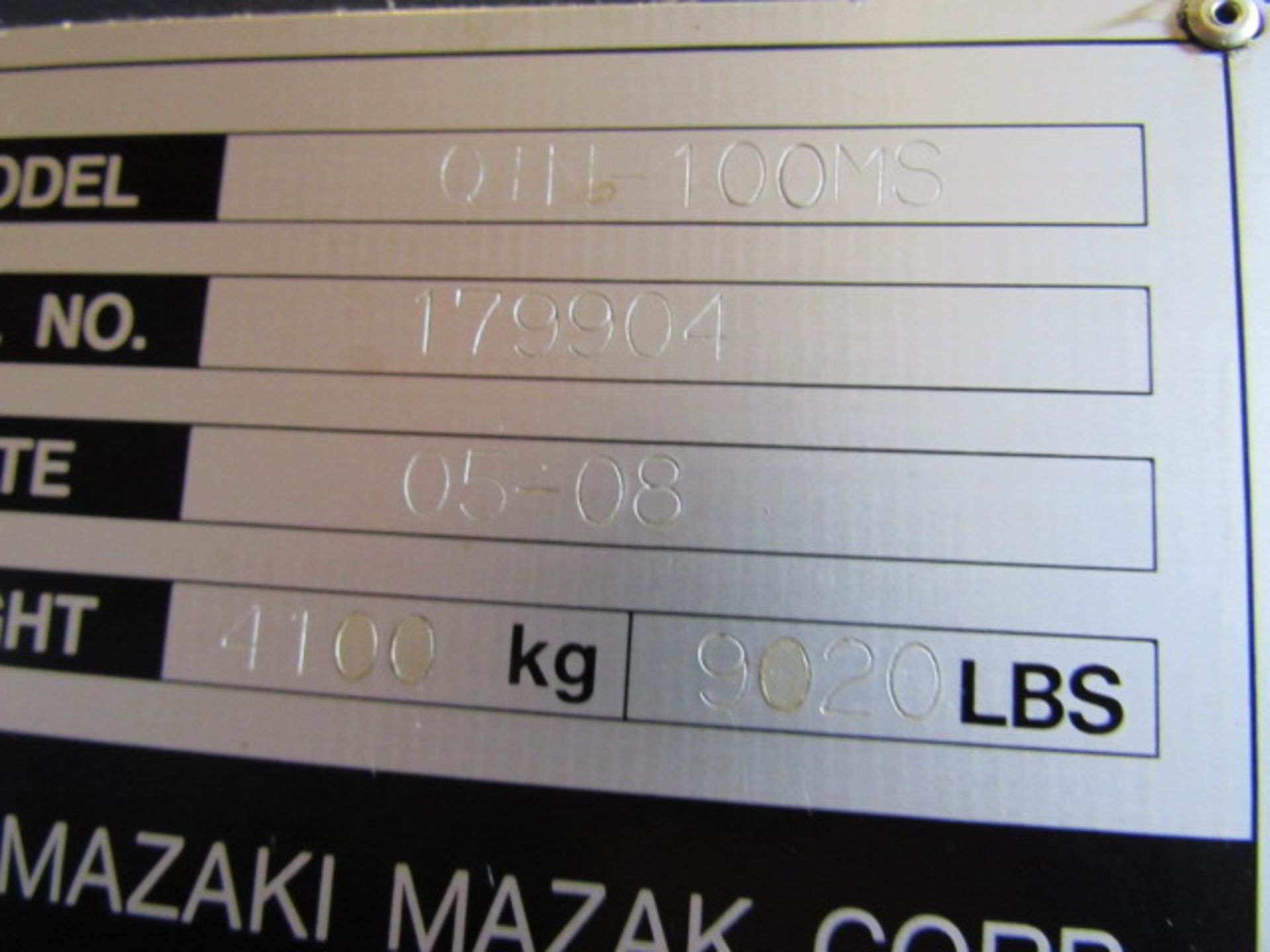 Mazak Quick Turn Nexus 100MS CNC Turning Center - Image 7 of 7