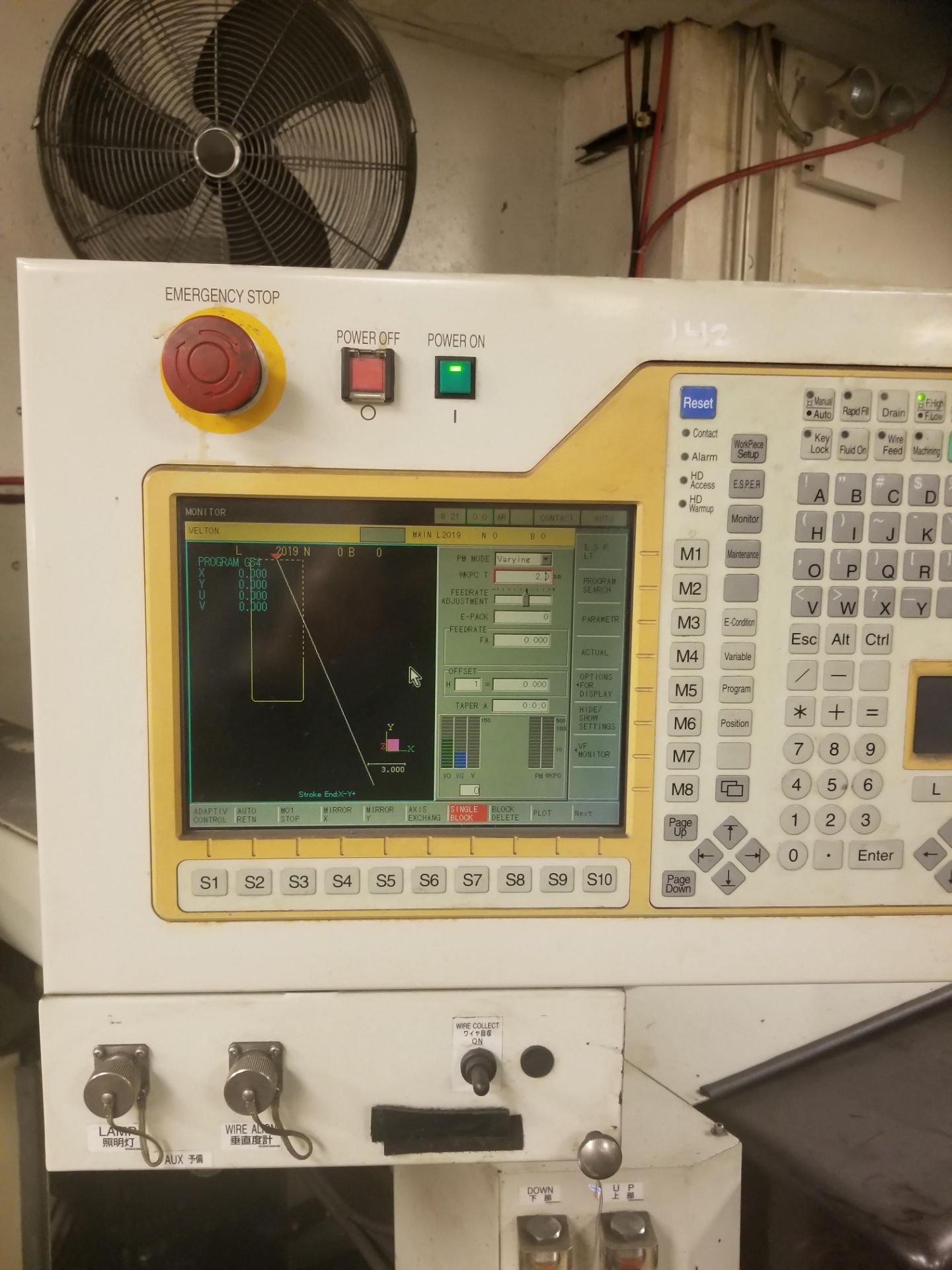 Mitsubishi Model RA90 CNC Wire EDM Machine with Auto Threading, X-Axis 12.6" Travel, Y-Axis 9.8", - Image 6 of 8