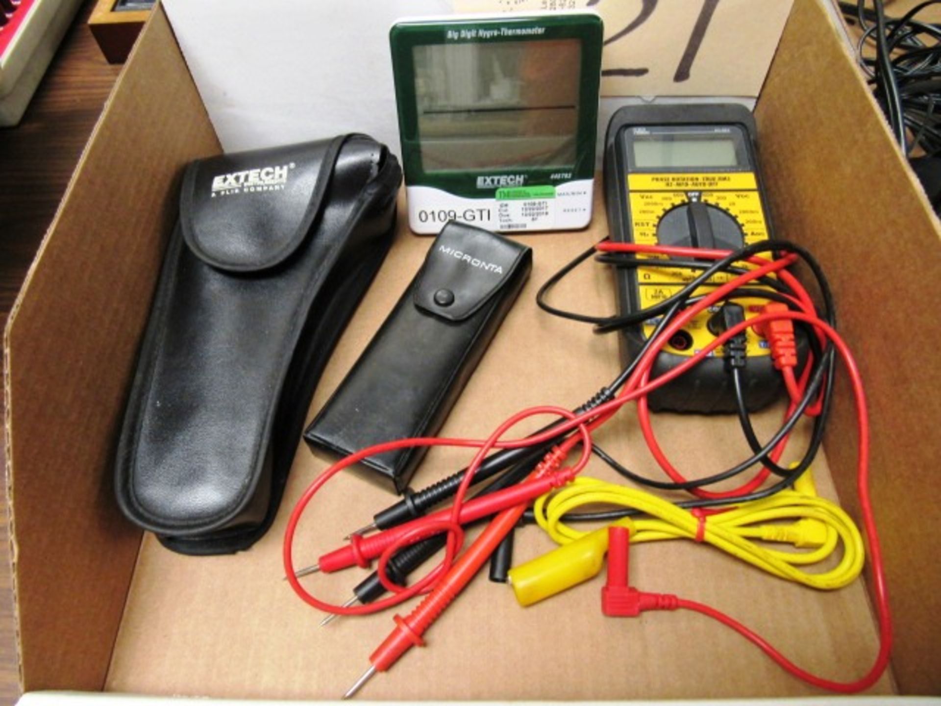 Ideal Phase Tester, Micronta Microscope, (2) Extech Thermometers